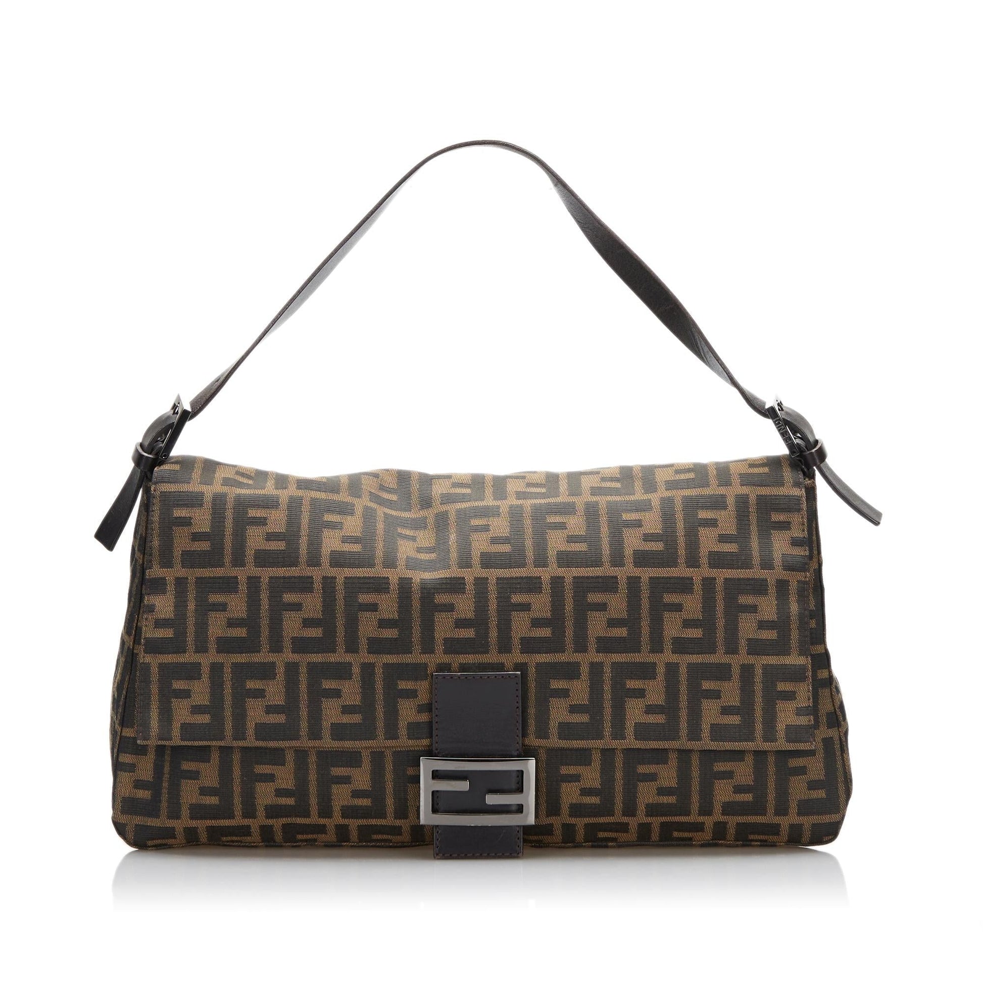Fendi Zucca Baguette Shg Ec1Oxr Handbag Shoulder Bag