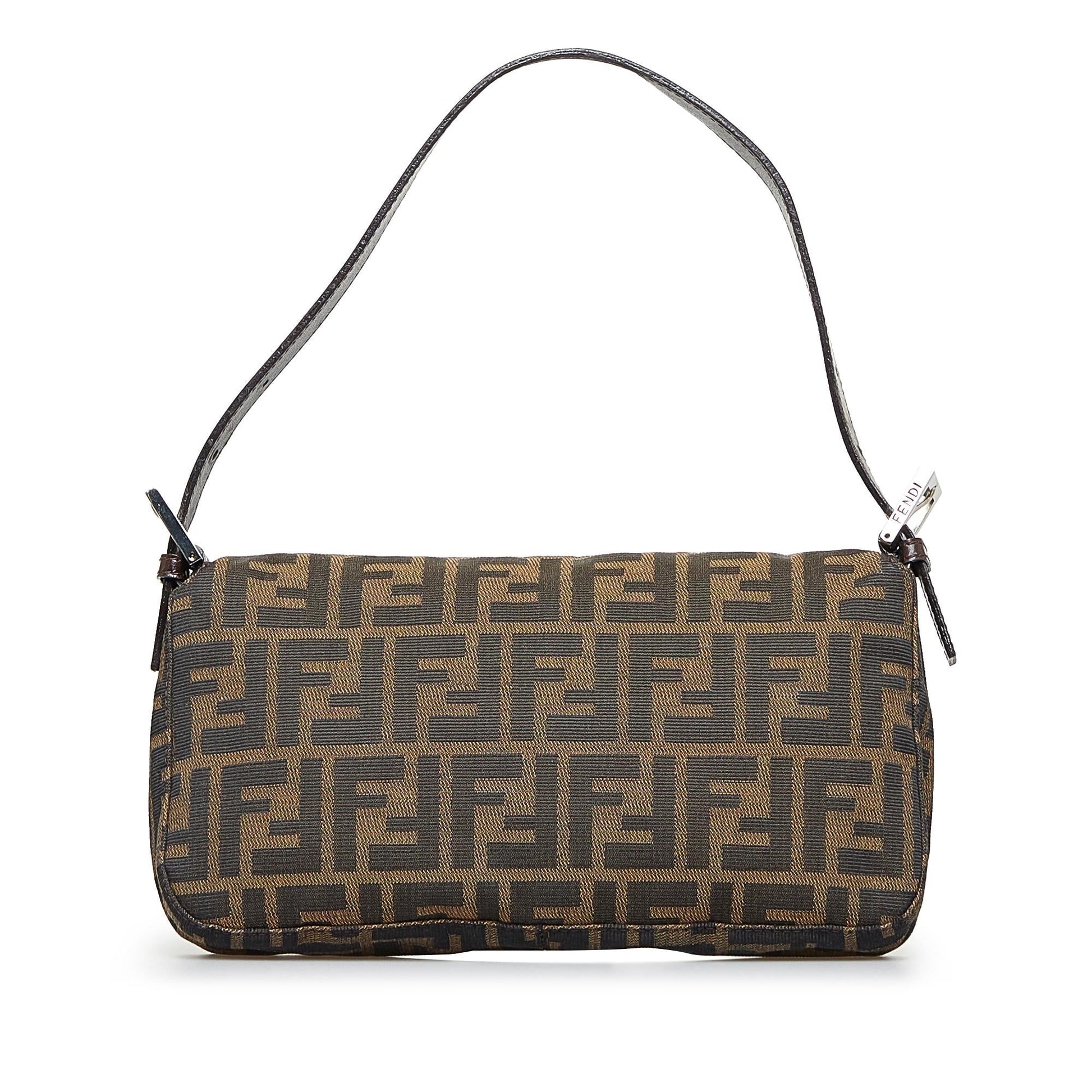 Fendi Zucca Baguette Shg Aczlac Handbag Shoulder Bag