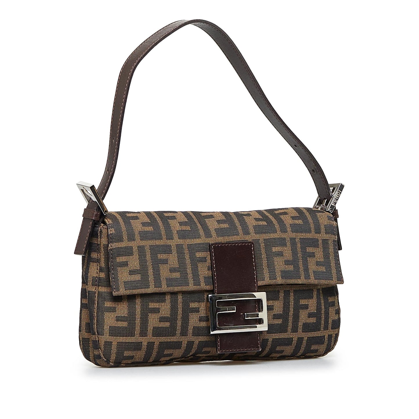 Fendi Zucca Baguette Shg Aczlac Handbag Shoulder Bag