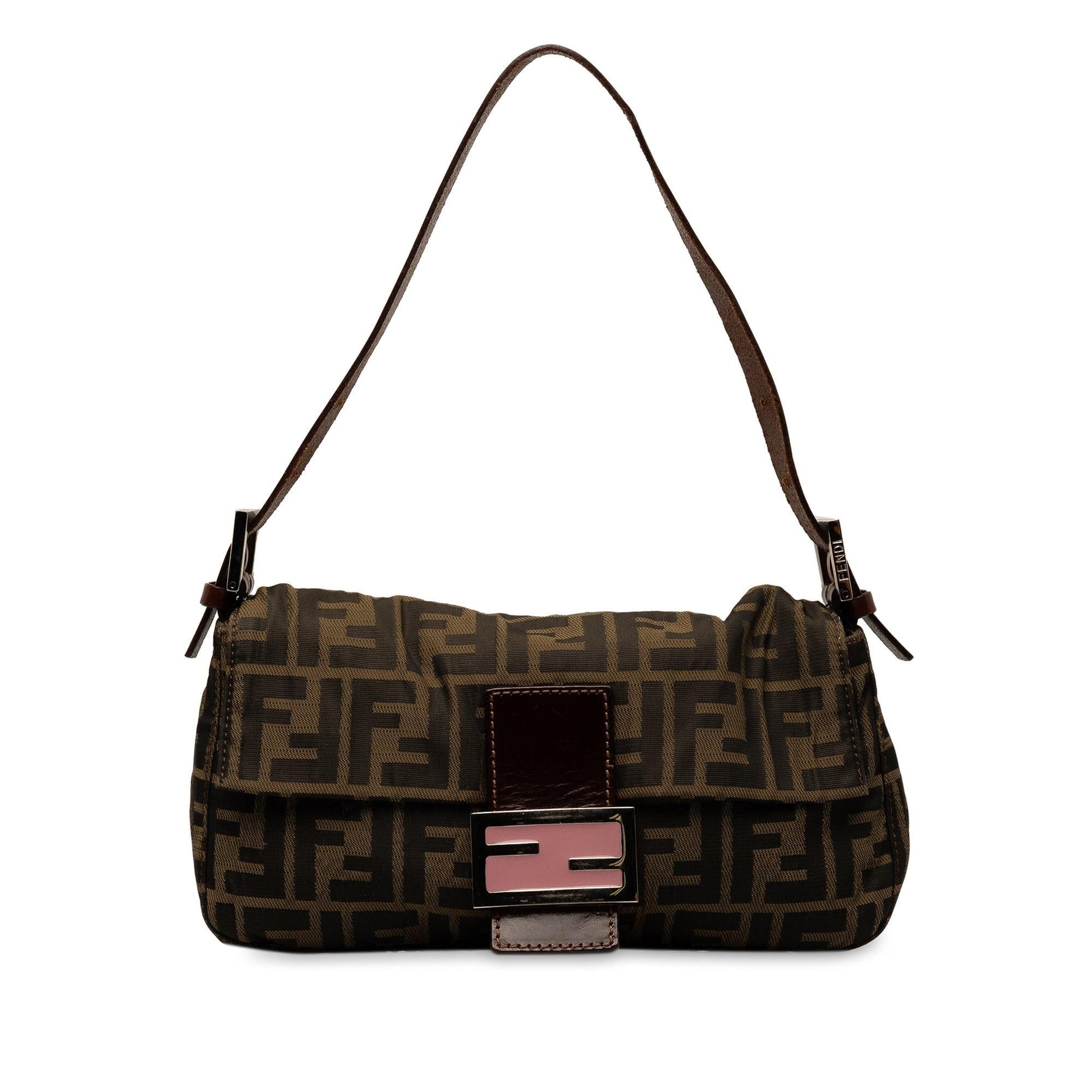 Fendi Zucca Baguette Shg Ssplwk Shoulder Bag