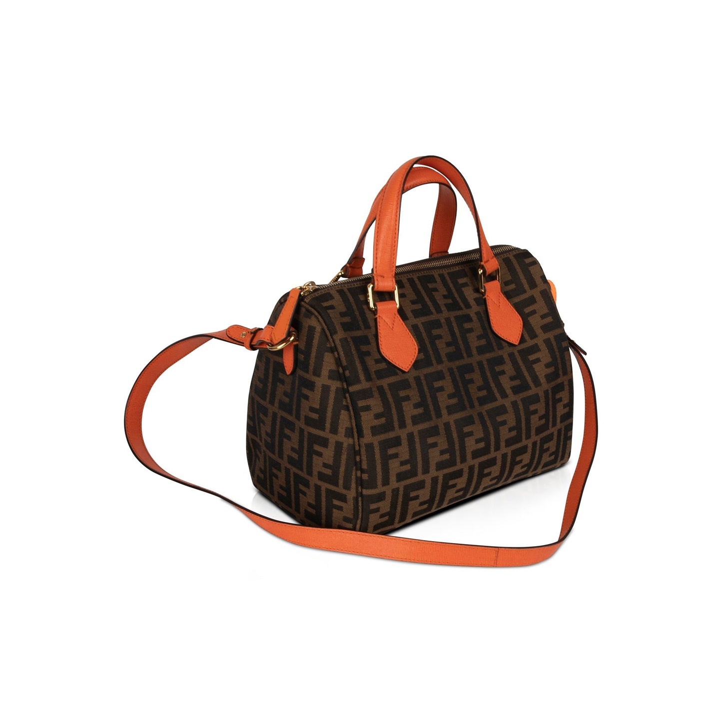 Fendi Zucca Boston Bag Travel Bag