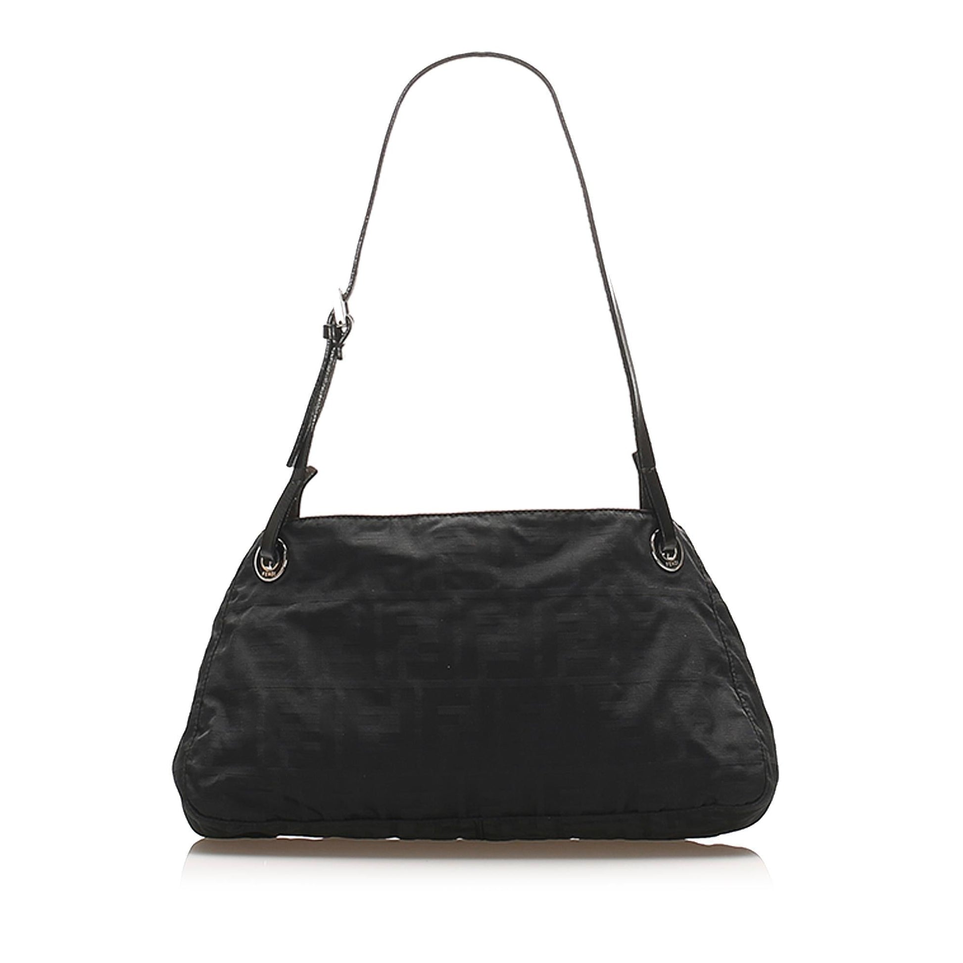 Fendi Zucca Baguette Shg Handbag Canvas Shoulder Bag Baguette Shg 32380