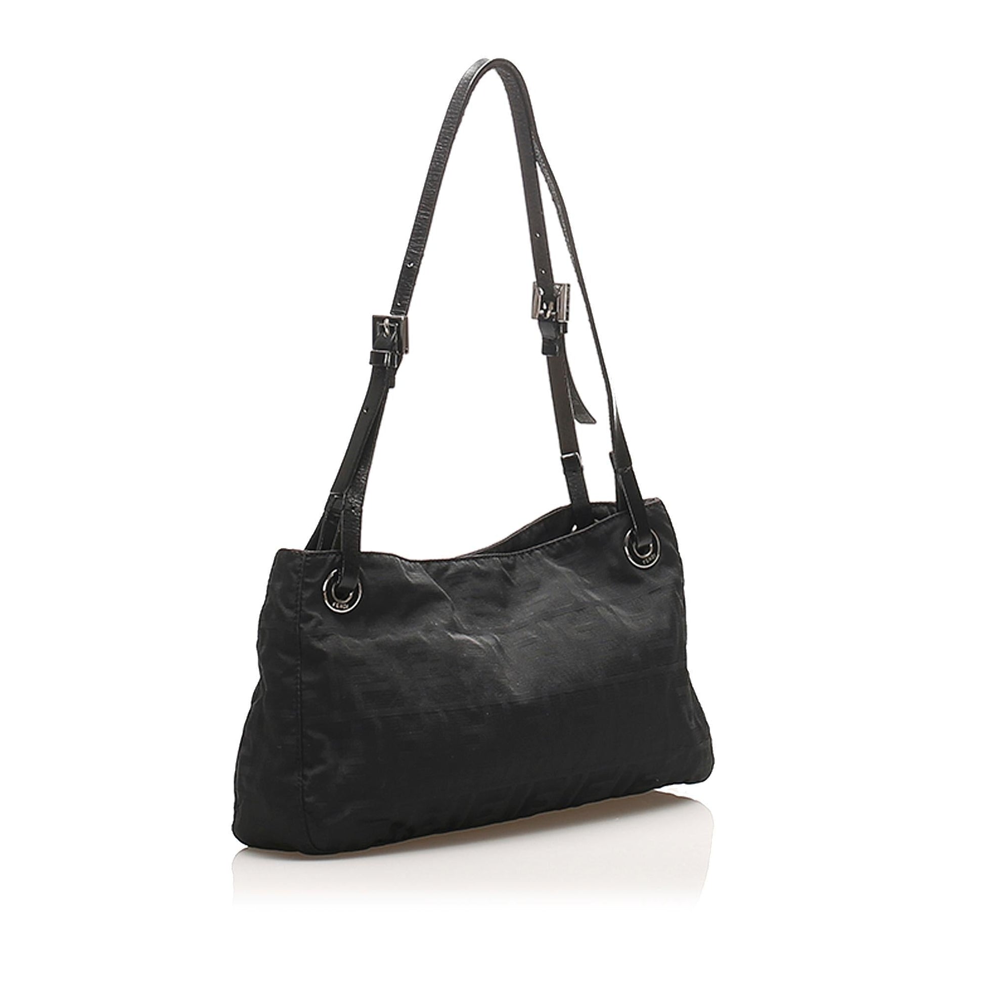 Fendi Zucca Baguette Shg Handbag Canvas Shoulder Bag Baguette Shg 32380