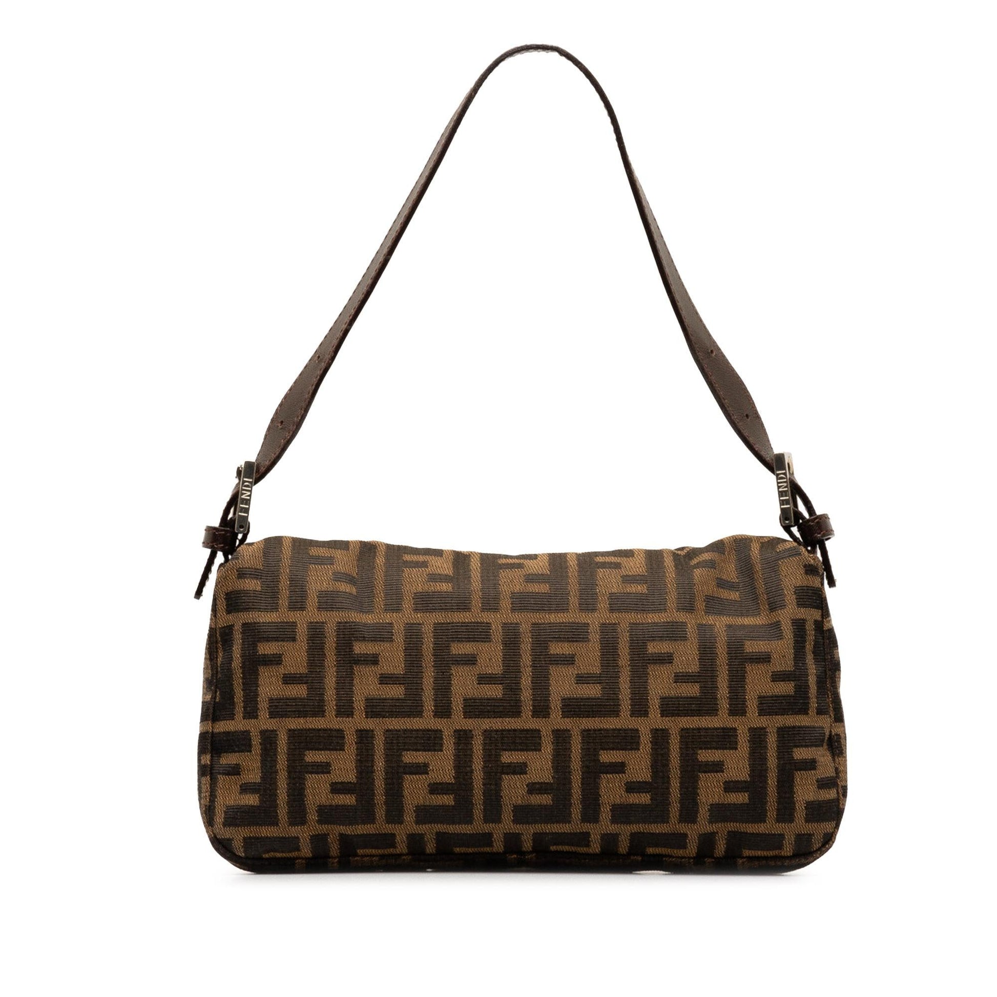 Fendi Zucca Baguette Shg 3Kbd7Q Handbag Canvas Shoulder Bag
