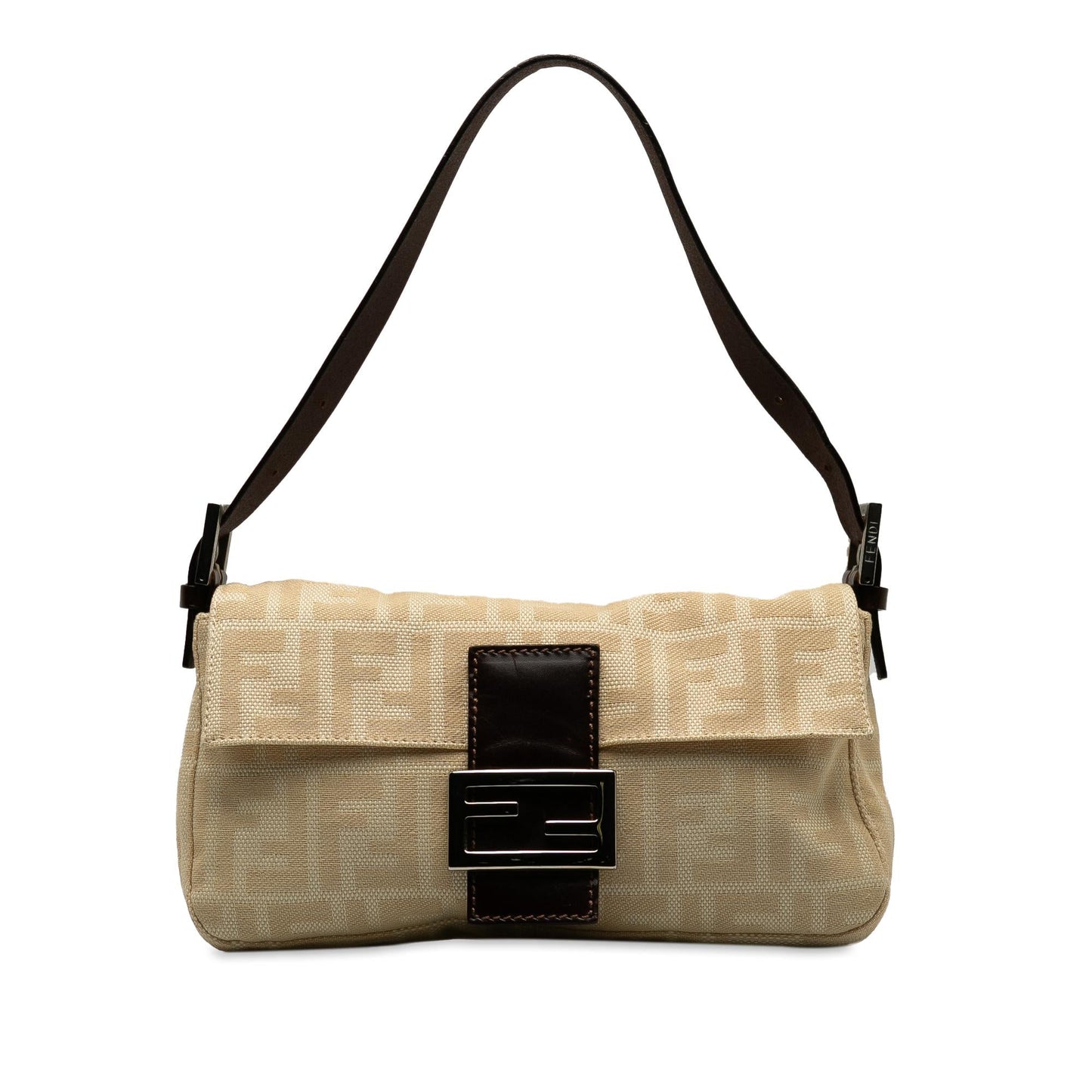 Fendi Zucca Baguette Shg Fam0Zf Shoulder Bag Canvas