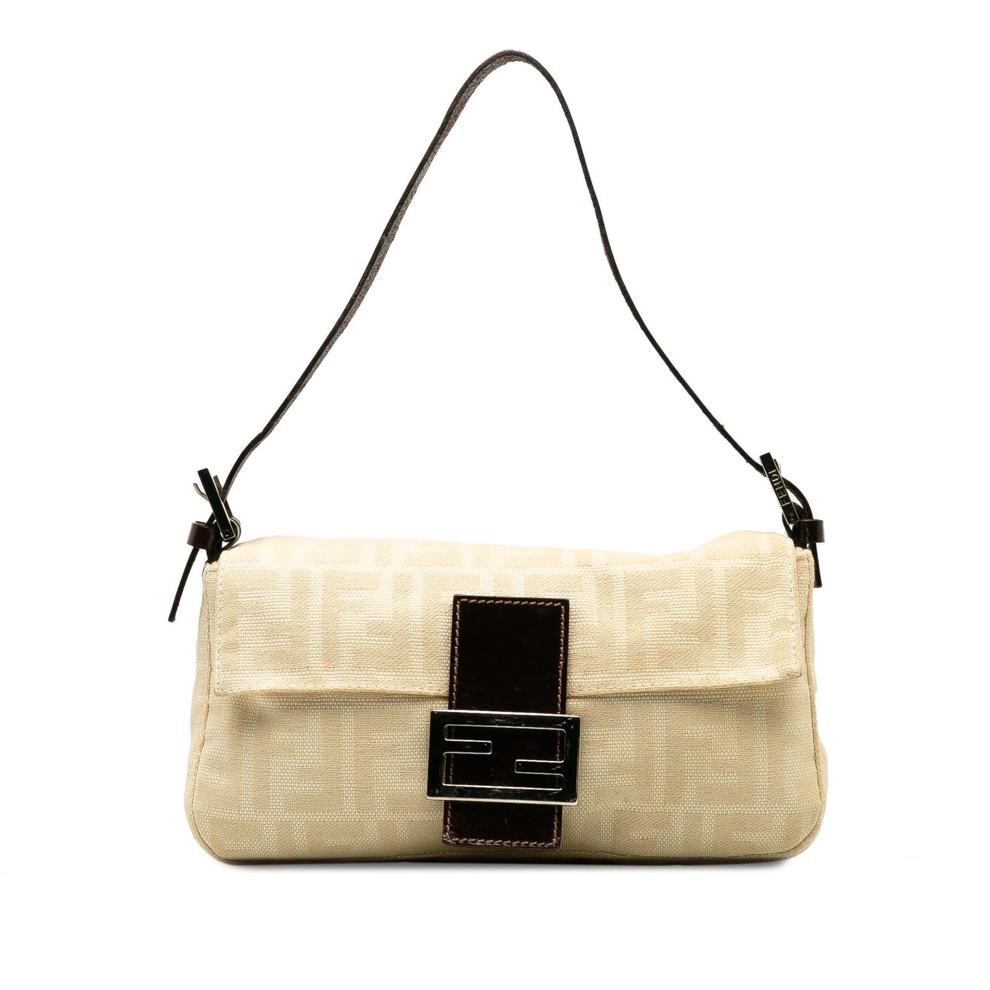 Fendi Zucca Baguette Shg Mbkpsc Shoulder Bag Canvas