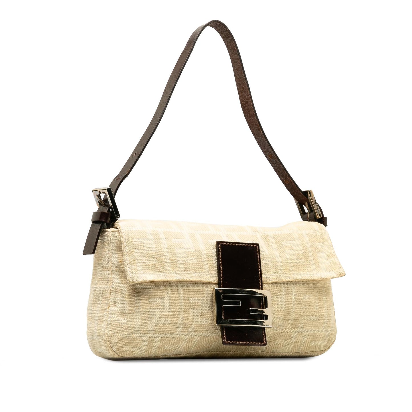 Fendi Zucca Baguette Shg Mbkpsc Shoulder Bag Canvas