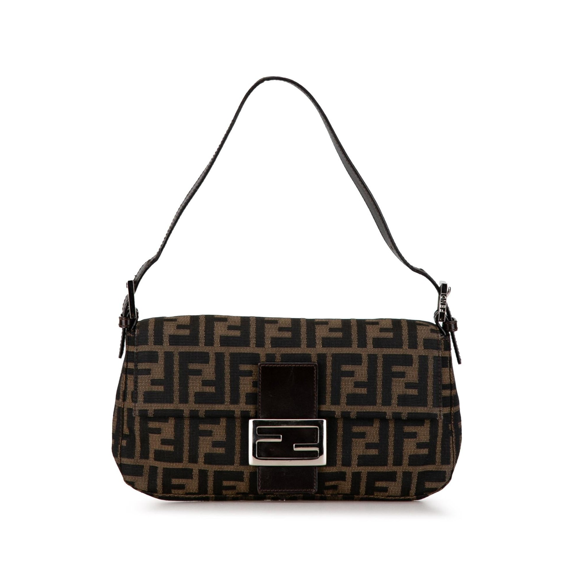 Fendi Zucca Baguette Shg 20Lvtp Shoulder Bag Canvas