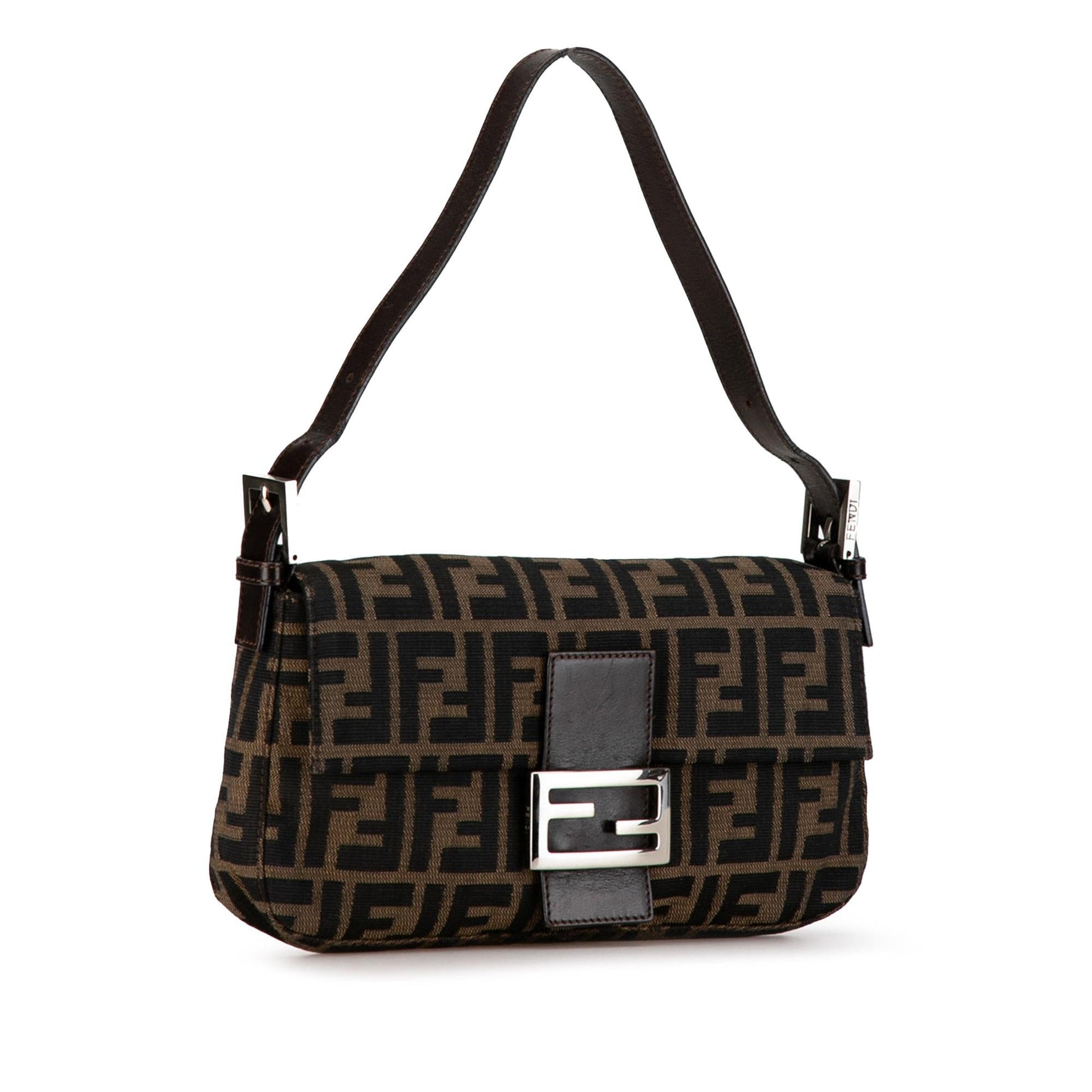 Fendi Zucca Baguette Shg 20Lvtp Shoulder Bag Canvas
