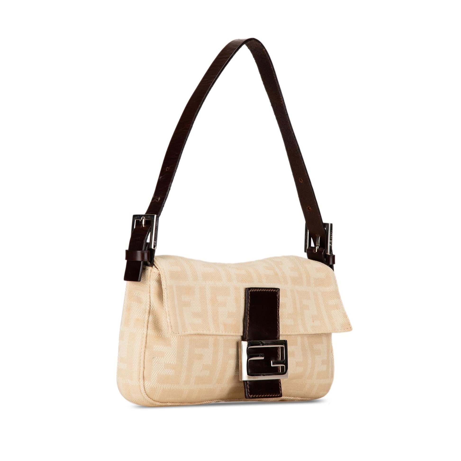 Fendi Zucca Baguette Shg Nt8Zqs Shoulder Bag Canvas