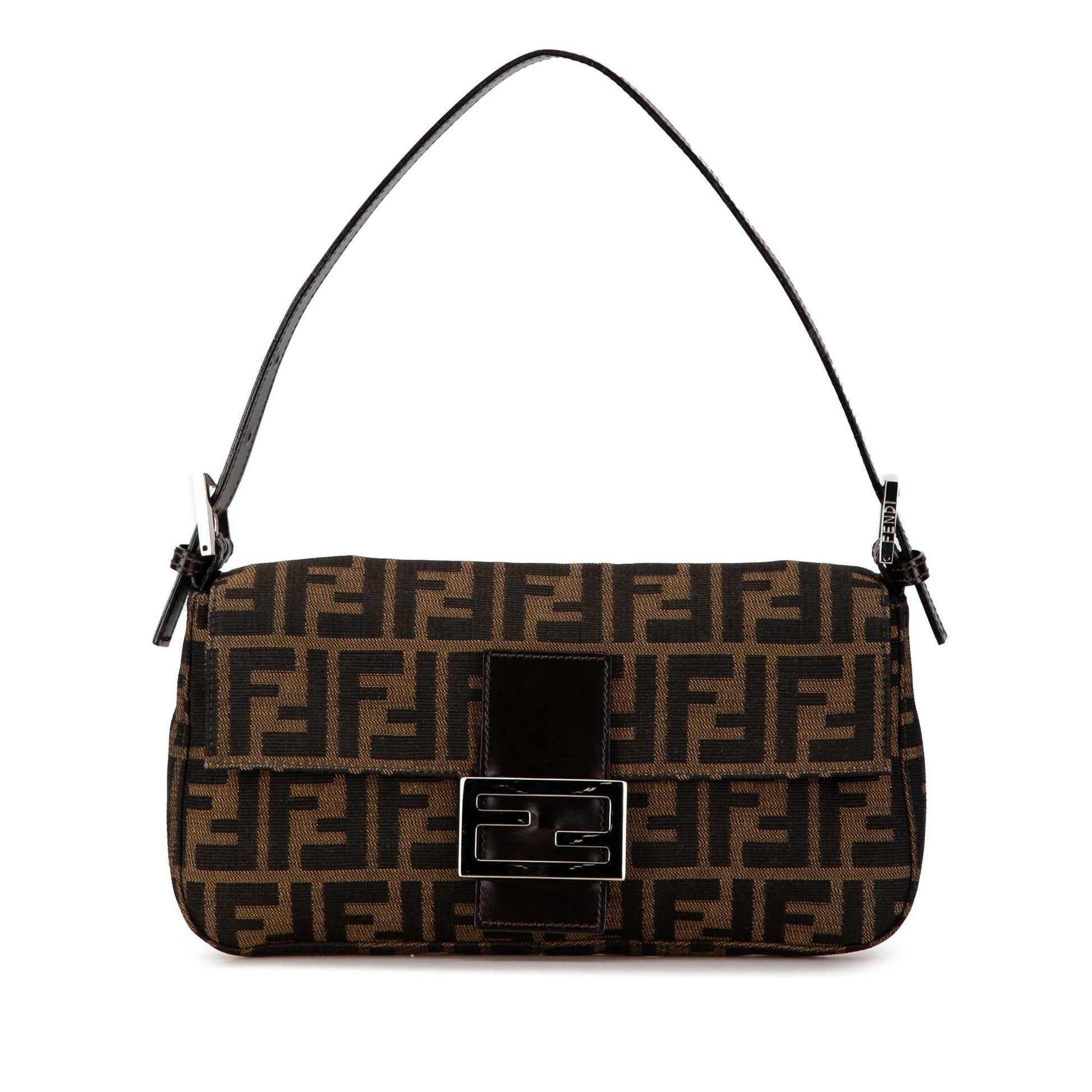 Fendi Zucca Baguette Shg Mqp0Ux Shoulder Bag Canvas