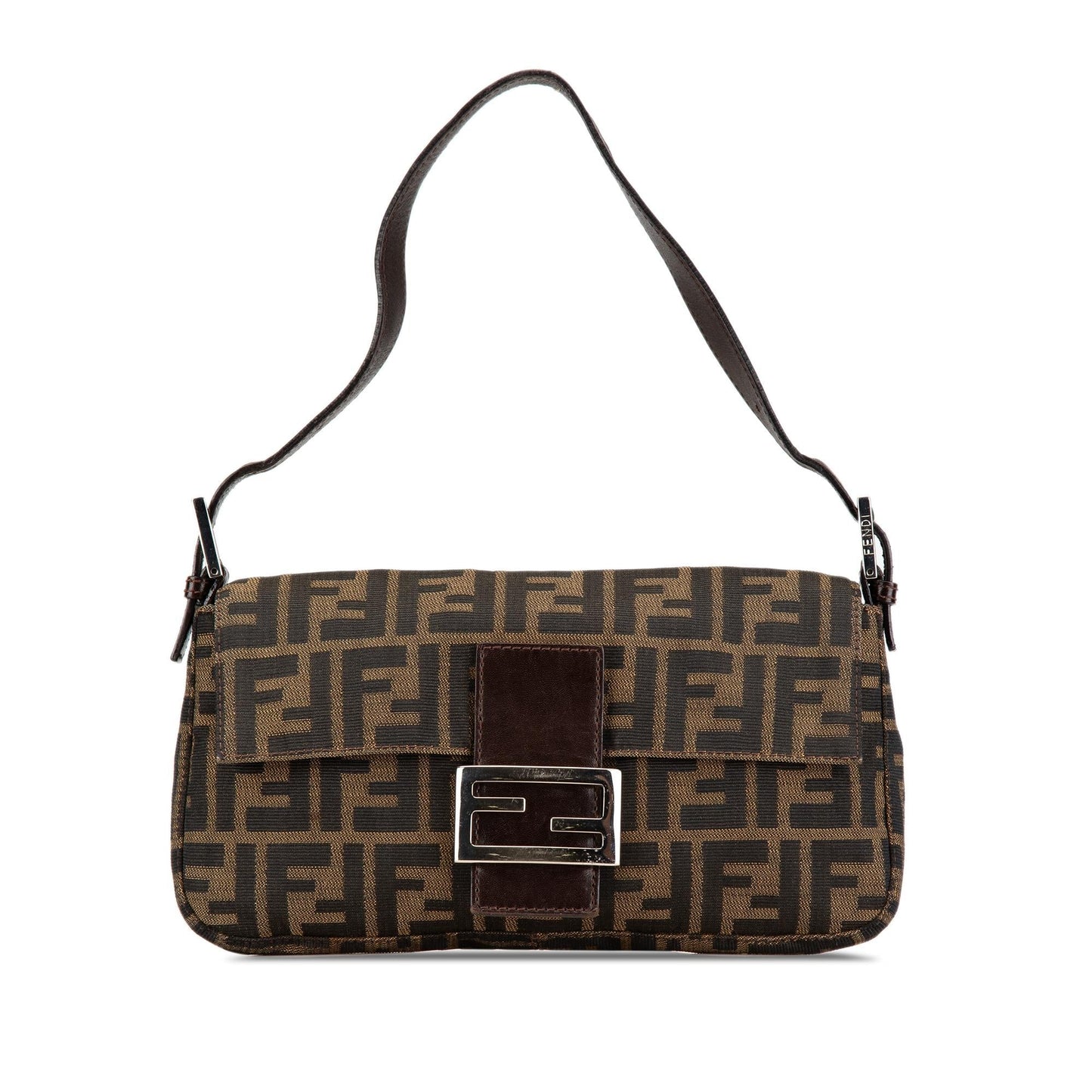 Fendi Zucca Baguette Shg Ctex3N Shoulder Bag Canvas