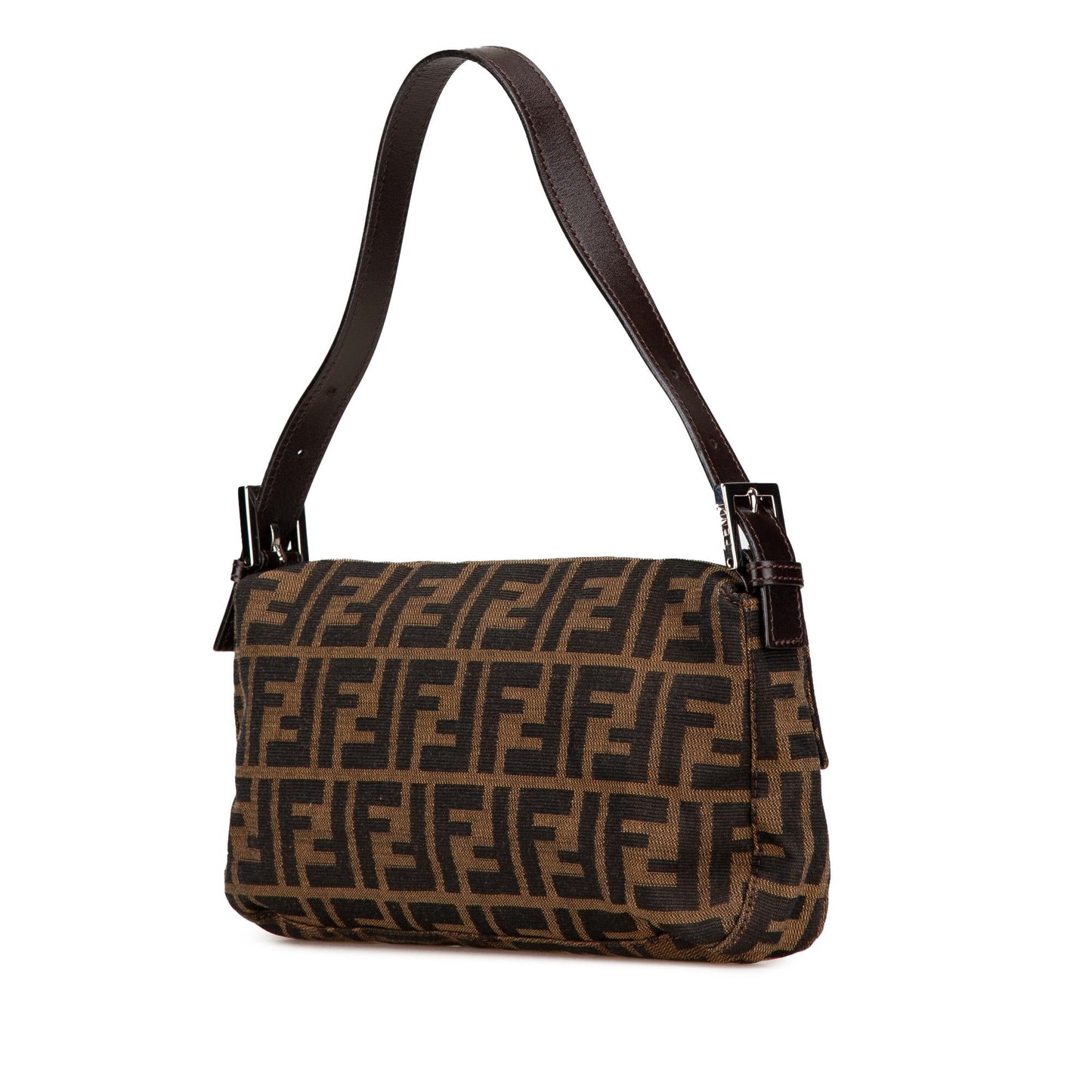 Fendi Zucca Baguette Shoulder Bag Canvas Zucca Canvas Baguette