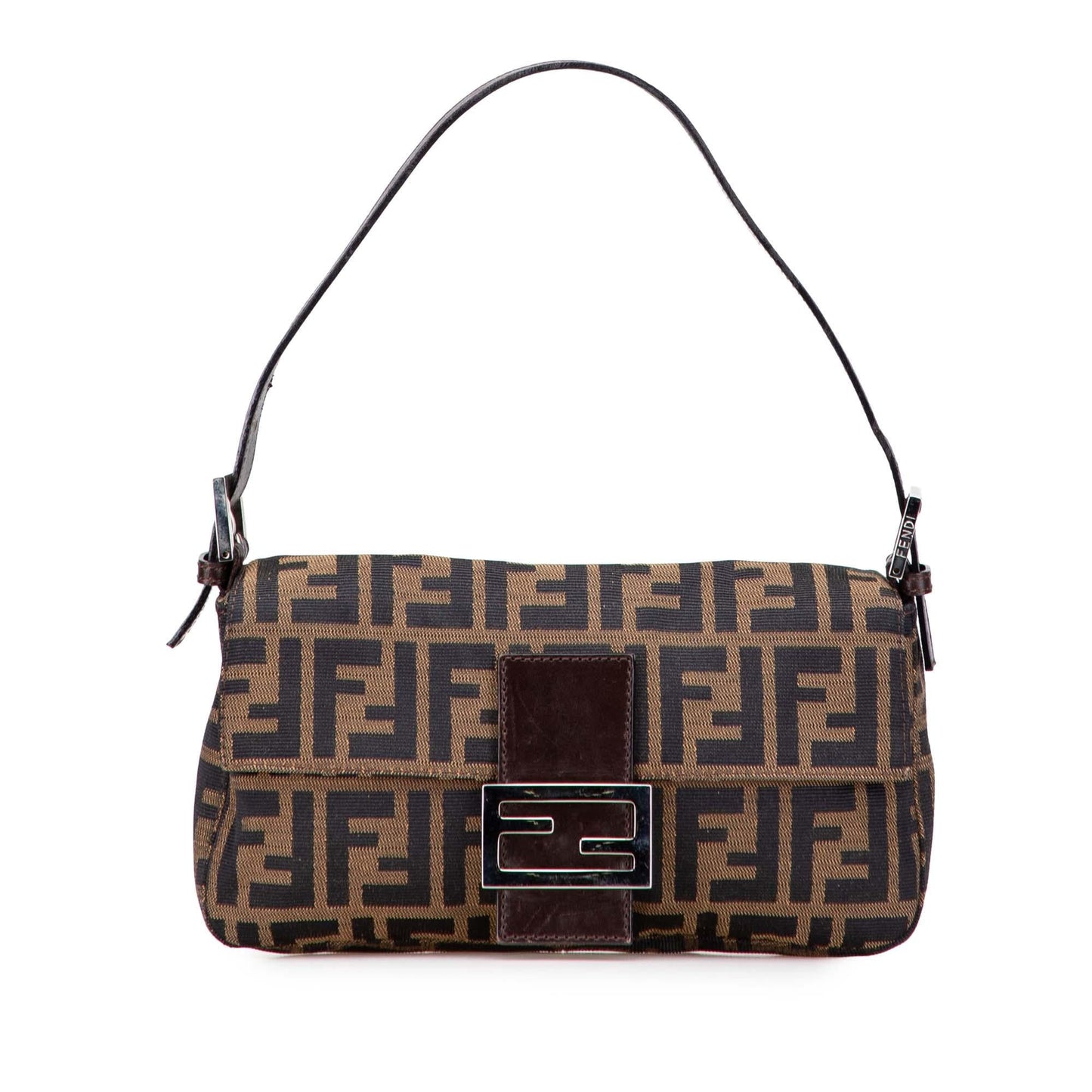Fendi Zucca Baguette Shoulder Bag Canvas Canvas Baguette 1