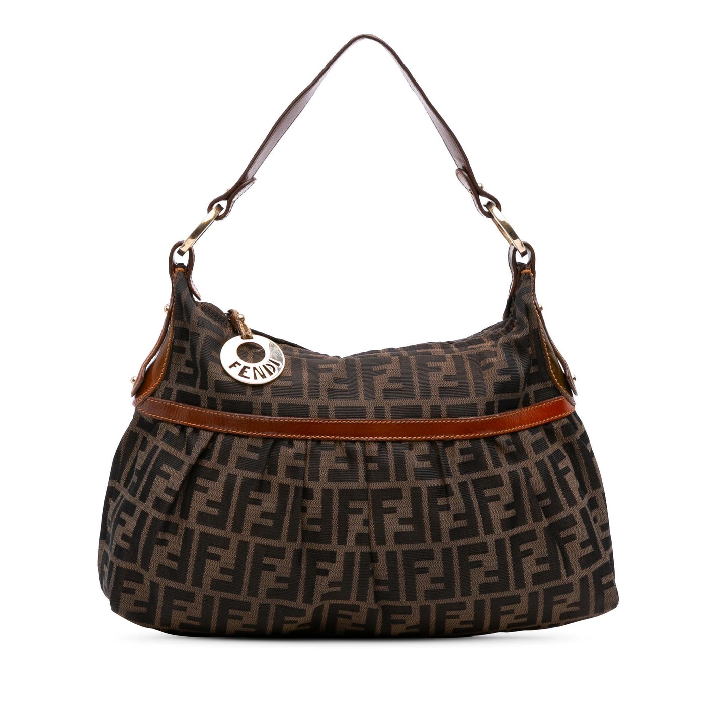 Fendi Zucca Chef Shoulder Bag Canvas