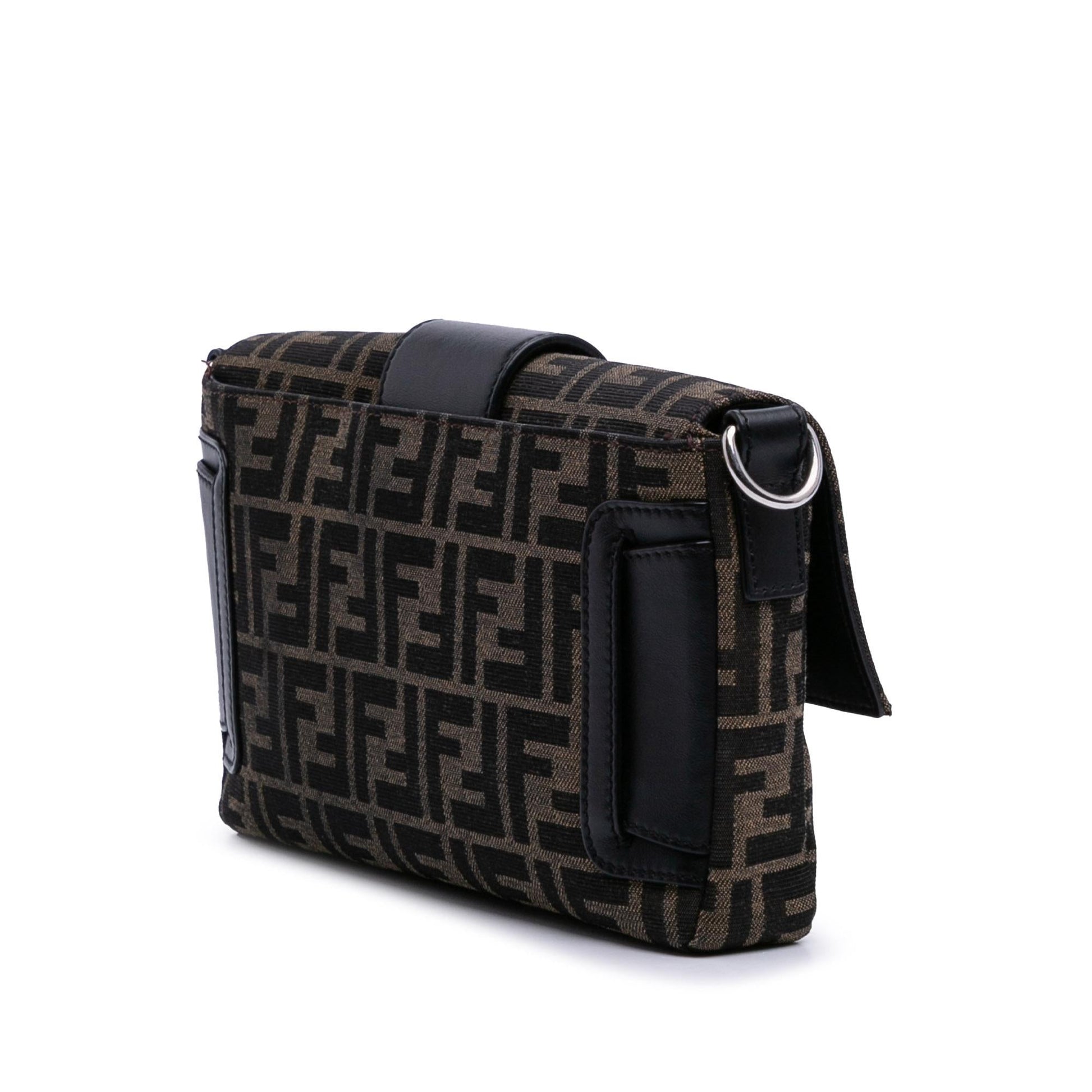 Fendi Zucca Convertible Baguette Satchel Canvas Satchel Bag Baguette Satchel 4