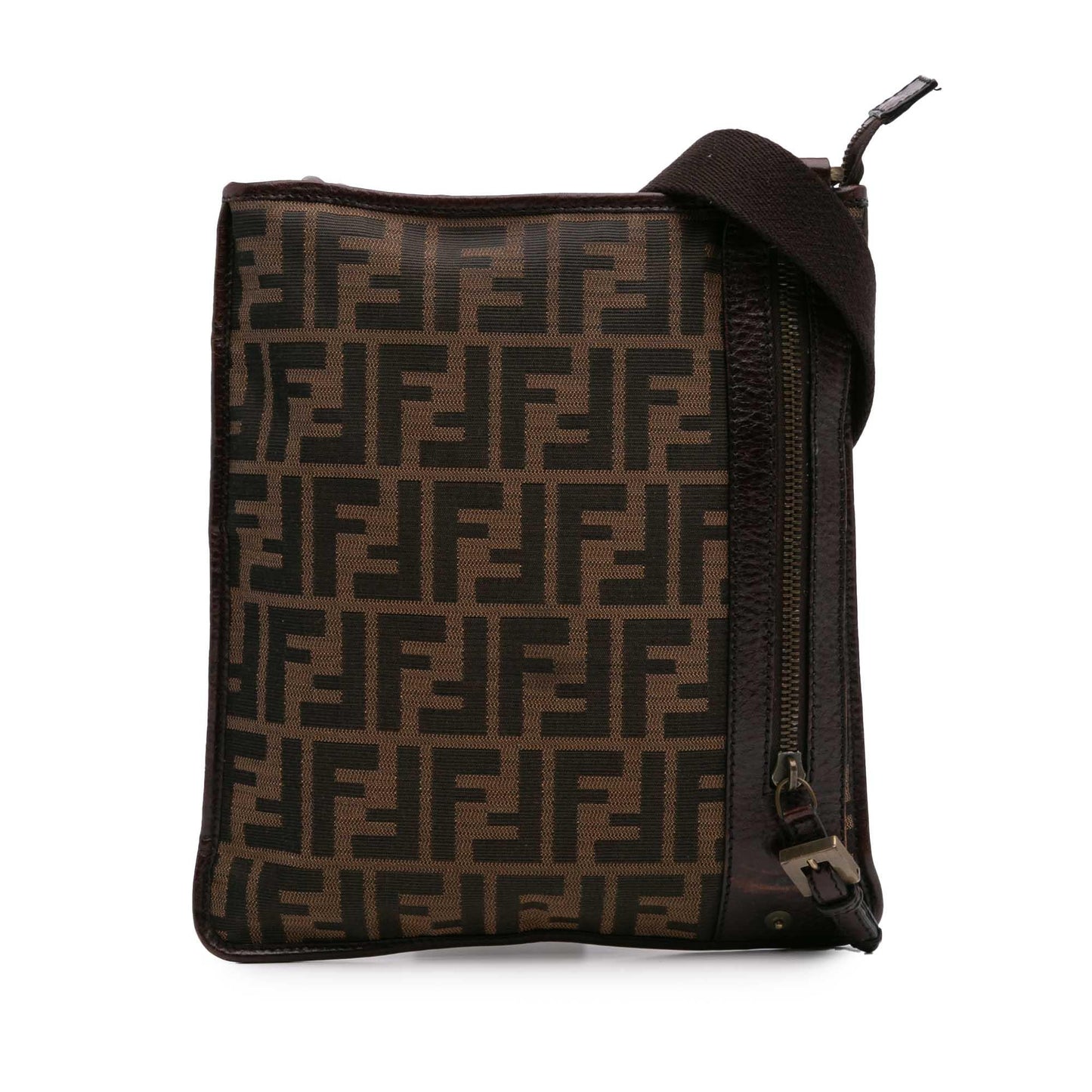 Fendi Zucca Crossbody Canvas Crossbody Bag