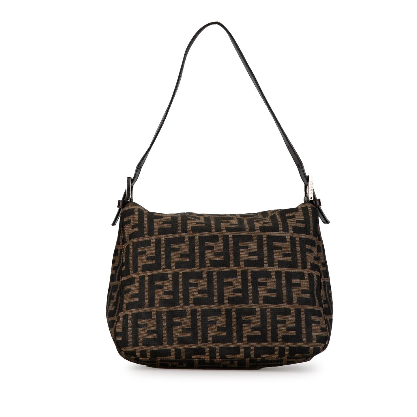 Fendi Zucca Double Mamma Shg Jalfti Shoulder Bag Canvas Flap