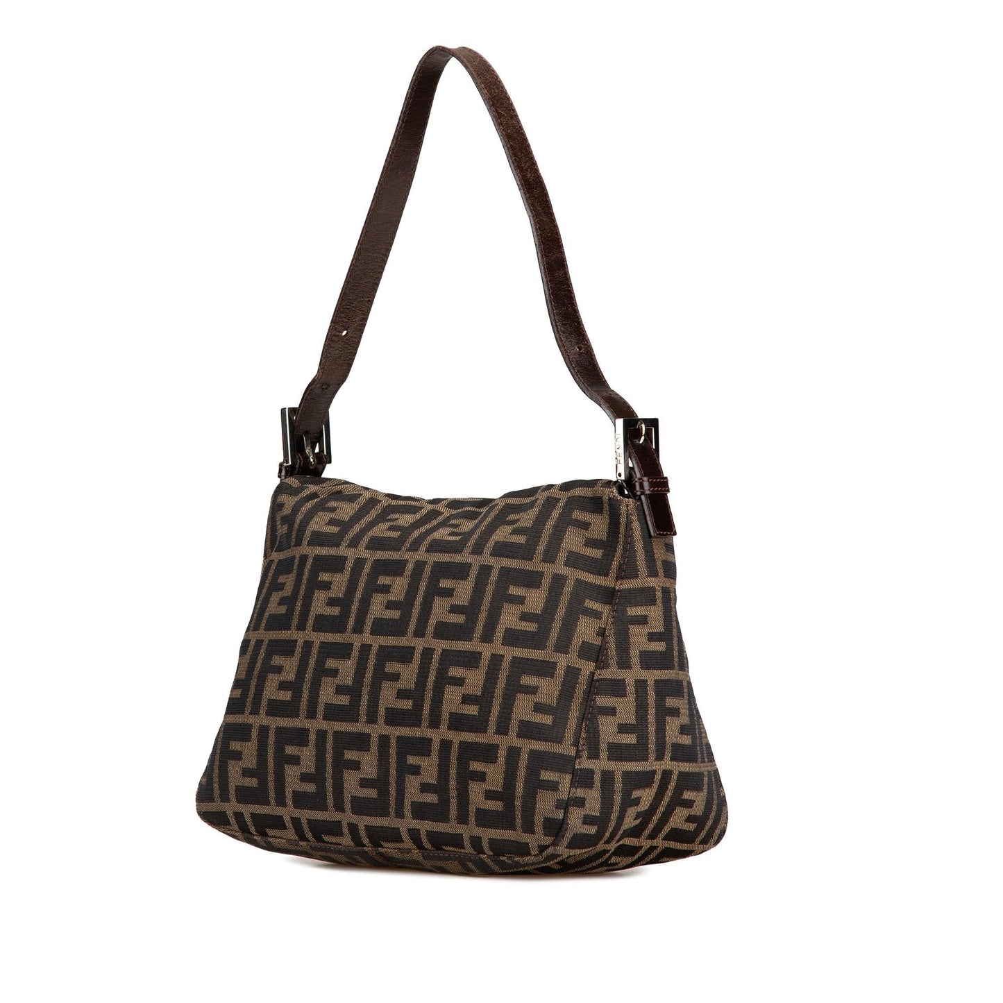 Fendi Zucca Double Mamma Shg Ioclrq Shoulder Bag Canvas Flap