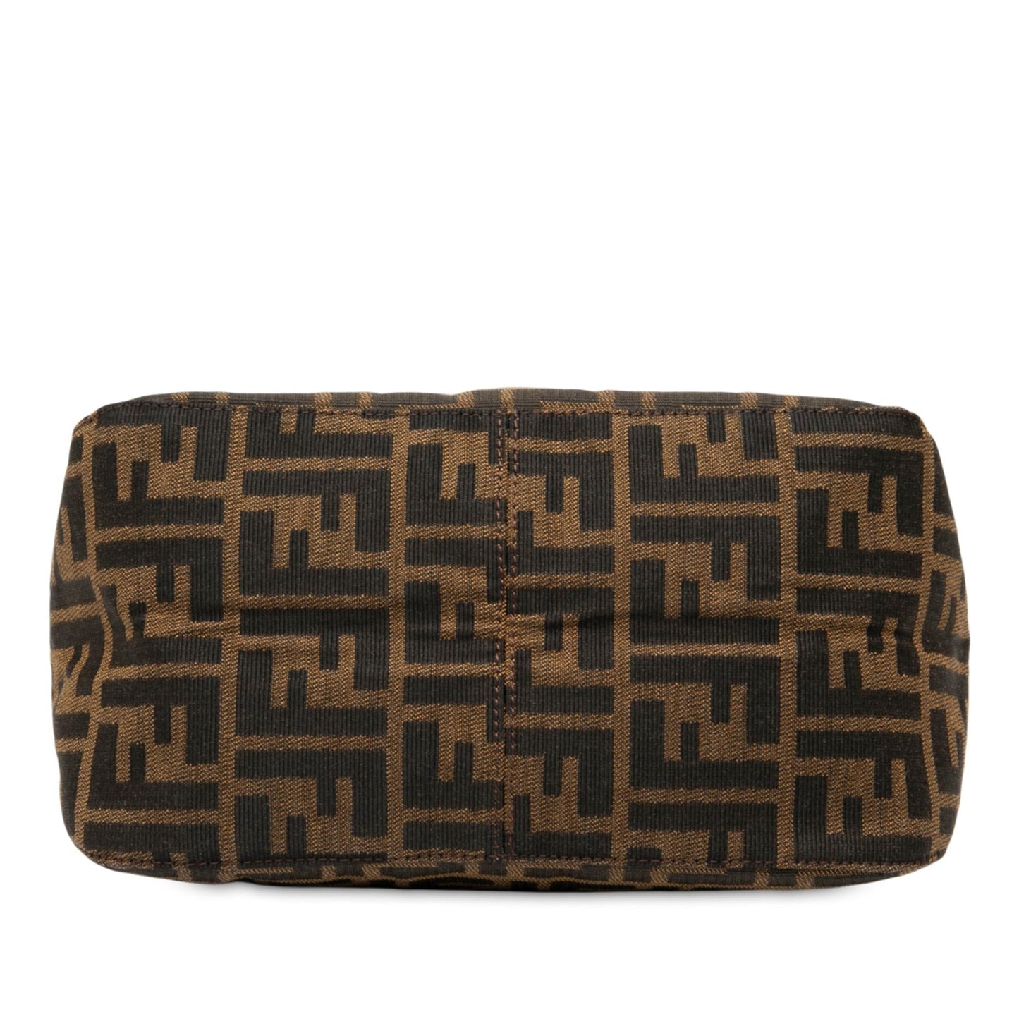 Fendi Zucca Double Mamma Shoulder Bag Canvas Flap