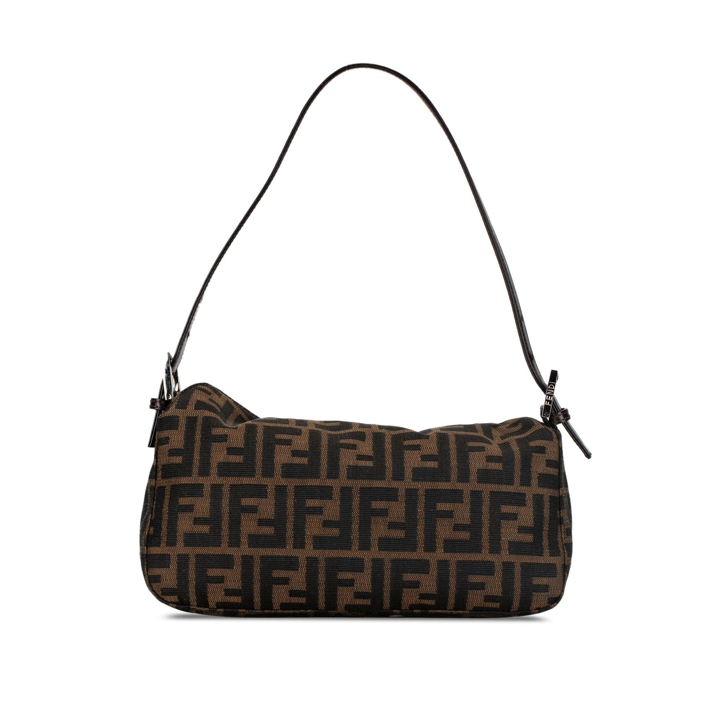 Fendi Zucca Double Shoulder Bag Shg K4Mhem Canvas Flap