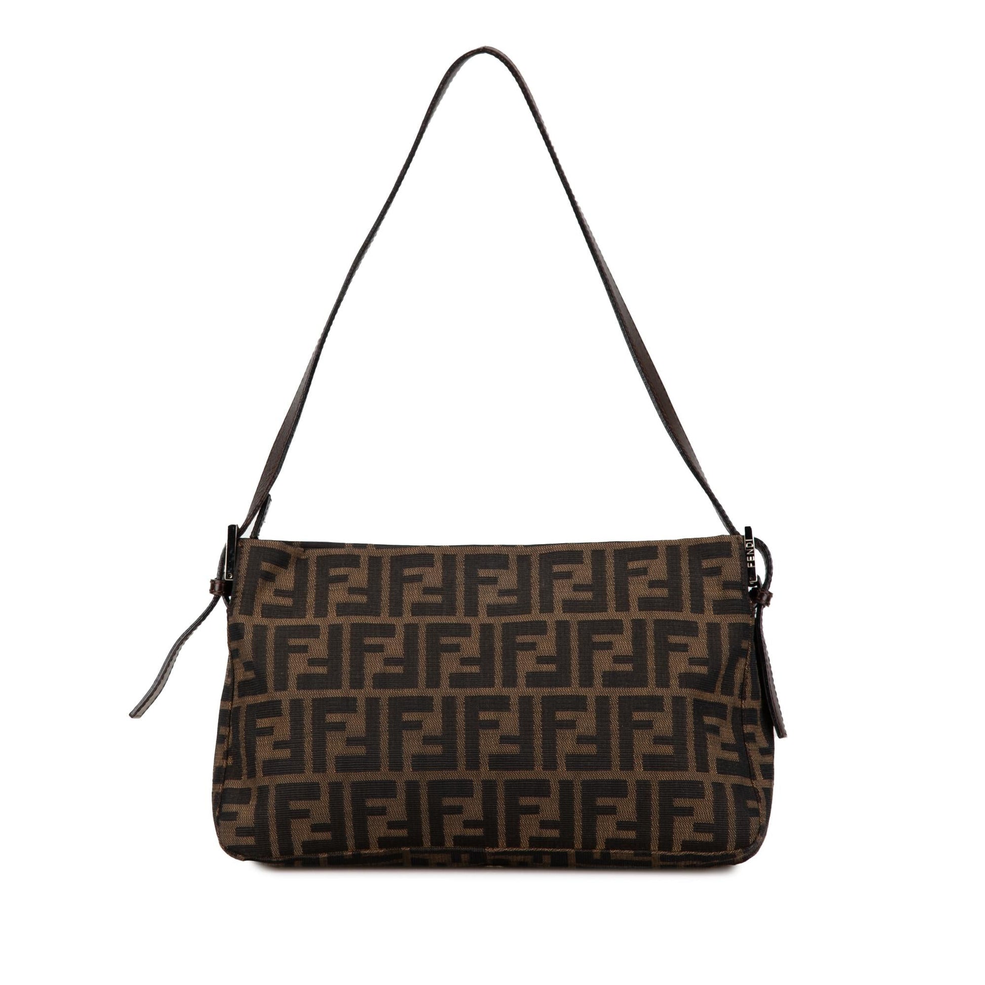Fendi Zucca Shoulder Bag Shg Pnntew Canvas Flap