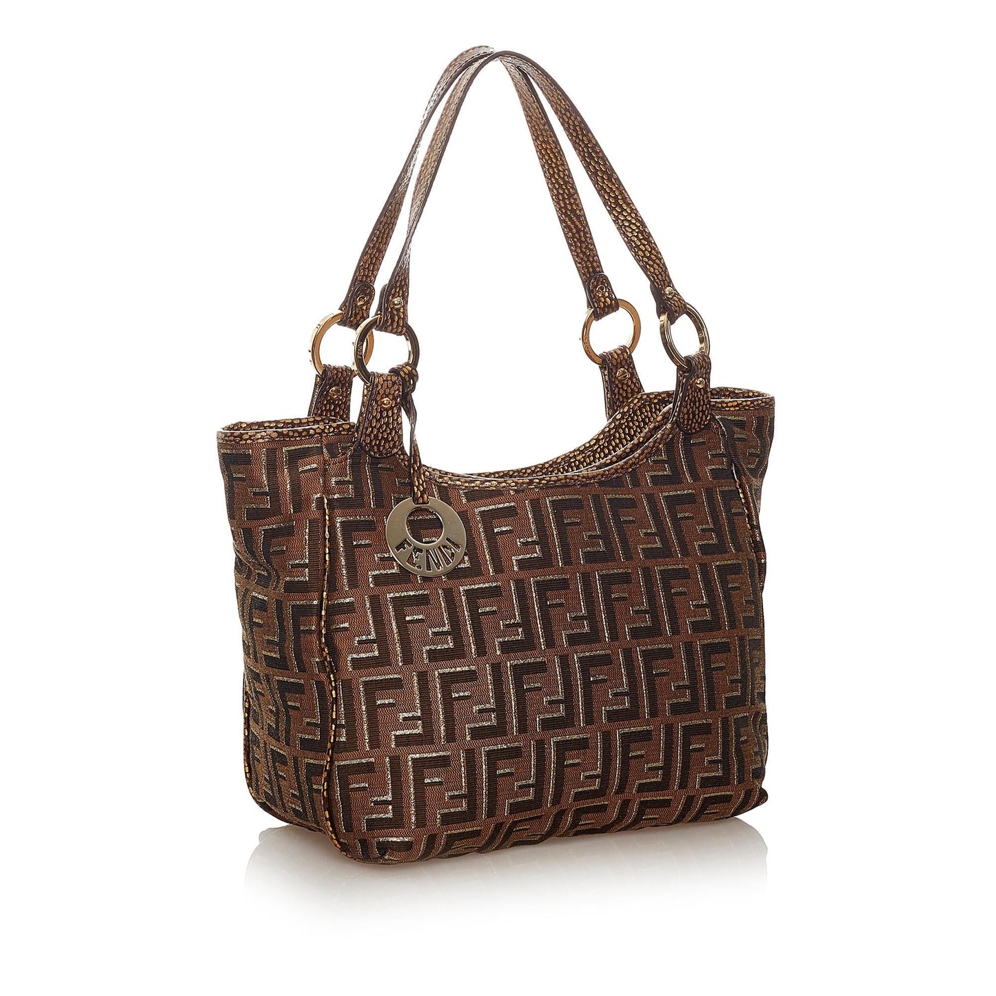 Fendi Zucca Handbag Shg Canvas Satchel Bag Handbag Shg 27465