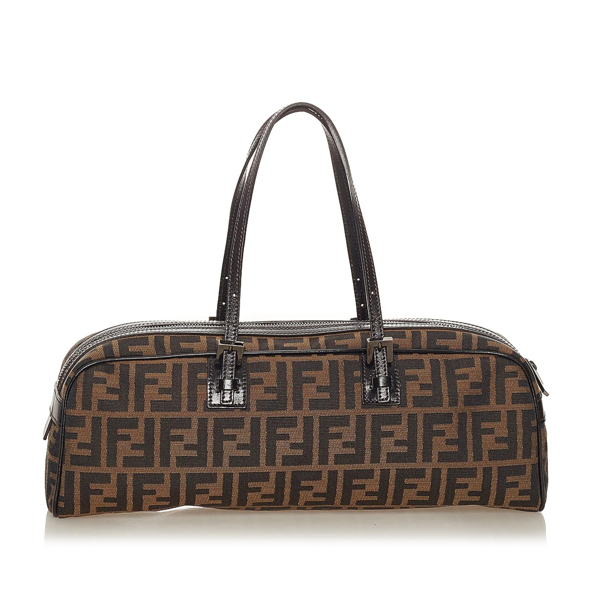 Fendi Zucca Handbag Shg Canvas Satchel Bag Handbag Shg 28054