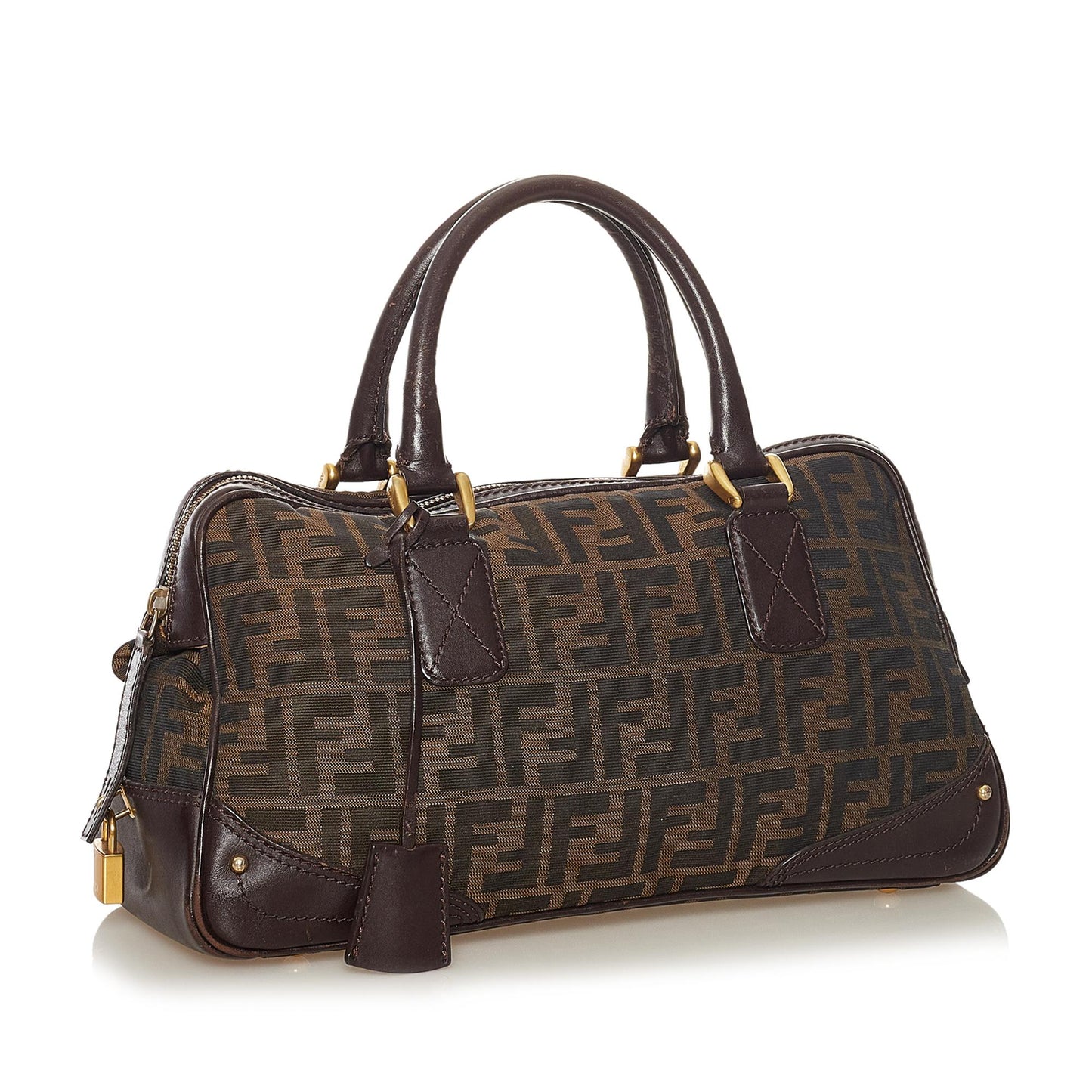 Fendi Zucca Handbag Shg Canvas Satchel Bag Handbag Shg 34303