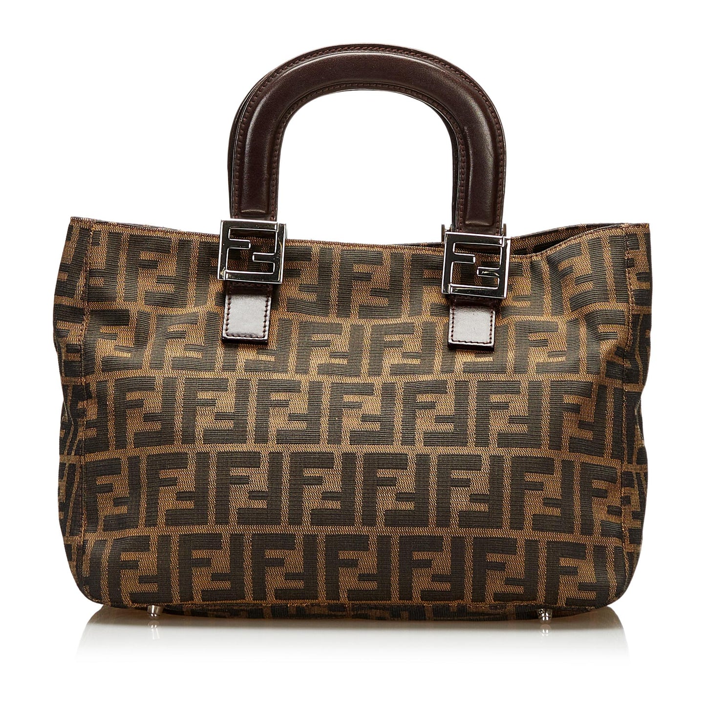 Fendi Zucca Handbag Shg Canvas Satchel Bag Handbag Shg 35839