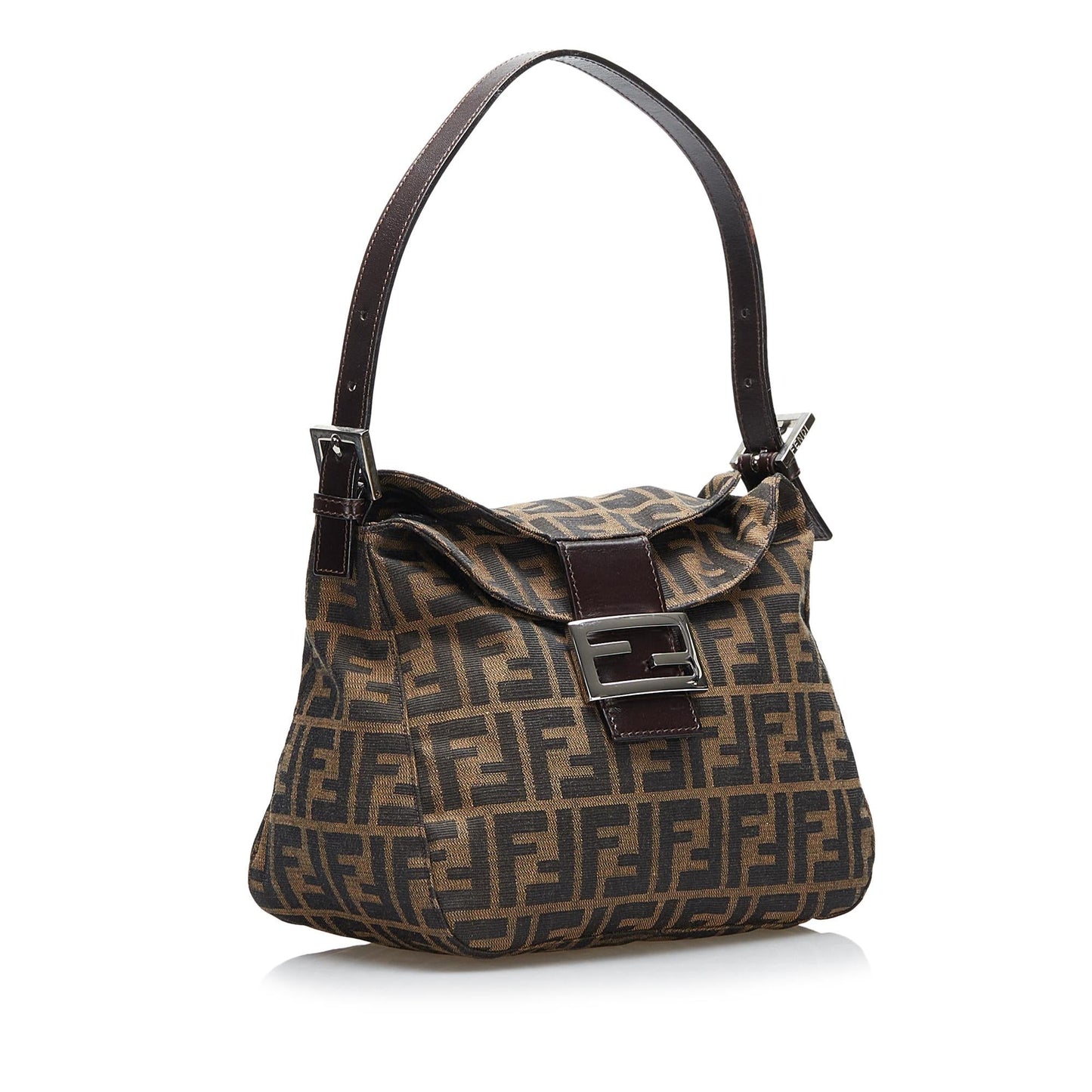 Fendi Zucca Handbag Shg Canvas Satchel Bag