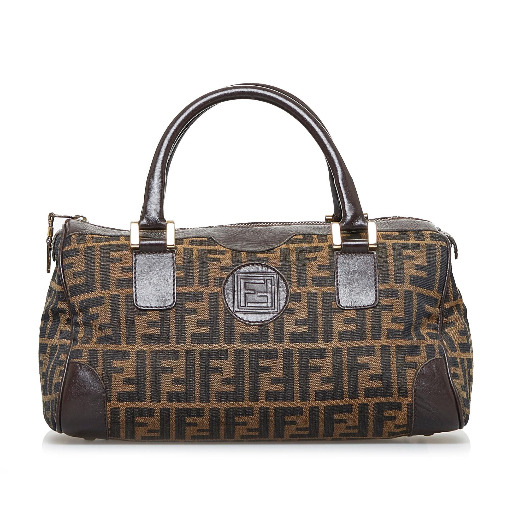 Fendi Zucca Handbag Shg Ijgucc Canvas Satchel Bag