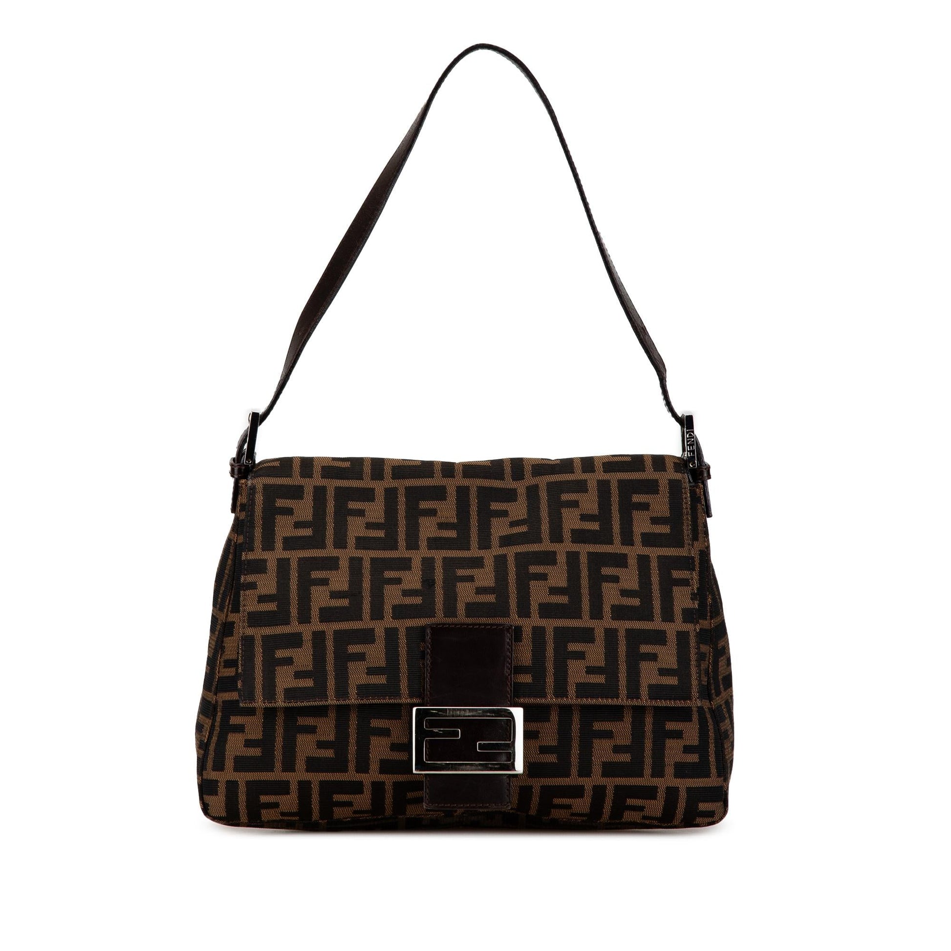 Fendi Zucca Mamma Forever Shg Johdlf Shoulder Bag Canvas