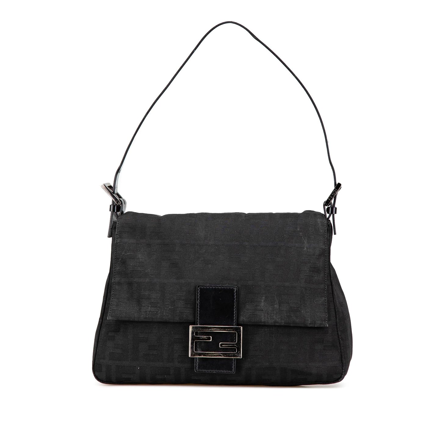Fendi Zucca Mamma Forever Shoulder Bag Canvas