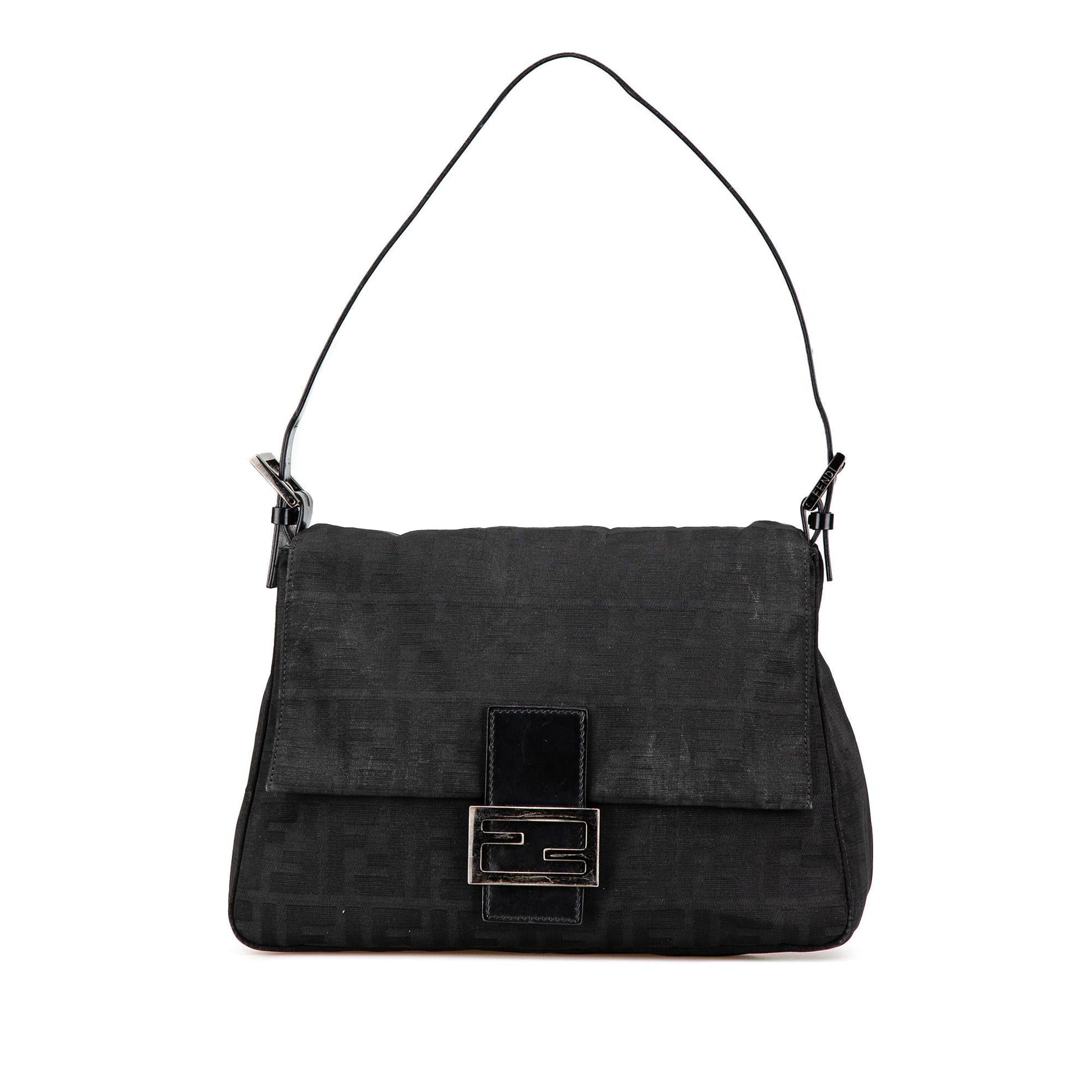 Fendi Zucca Mamma Forever Shoulder Bag Canvas