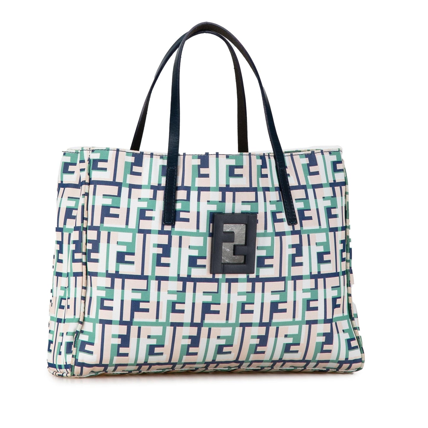 Fendi Zucca Handbag Canvas Multicolor Satchel Bag