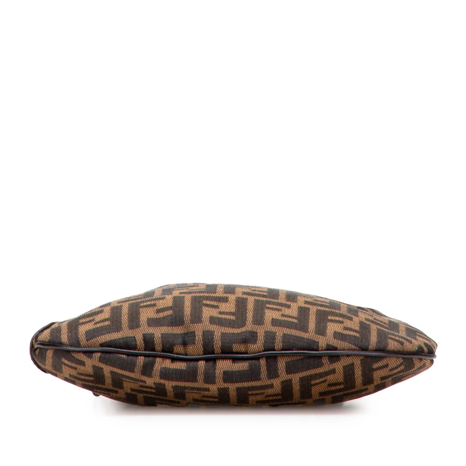 Fendi Zucca Oyster Shoulder Bag Canvas