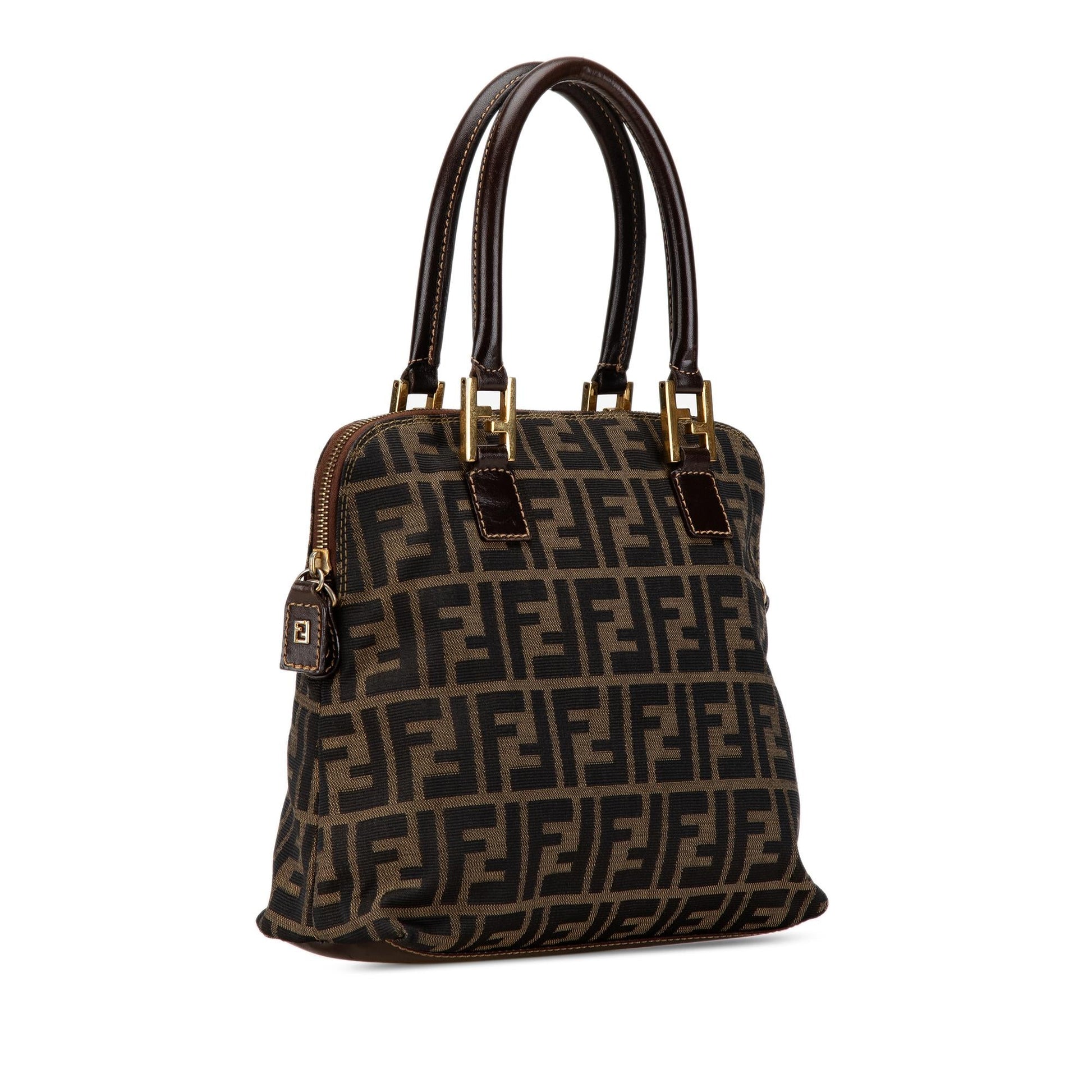 Fendi Zucca Satchel Shg Vwjr6Z Canvas Satchel Bag