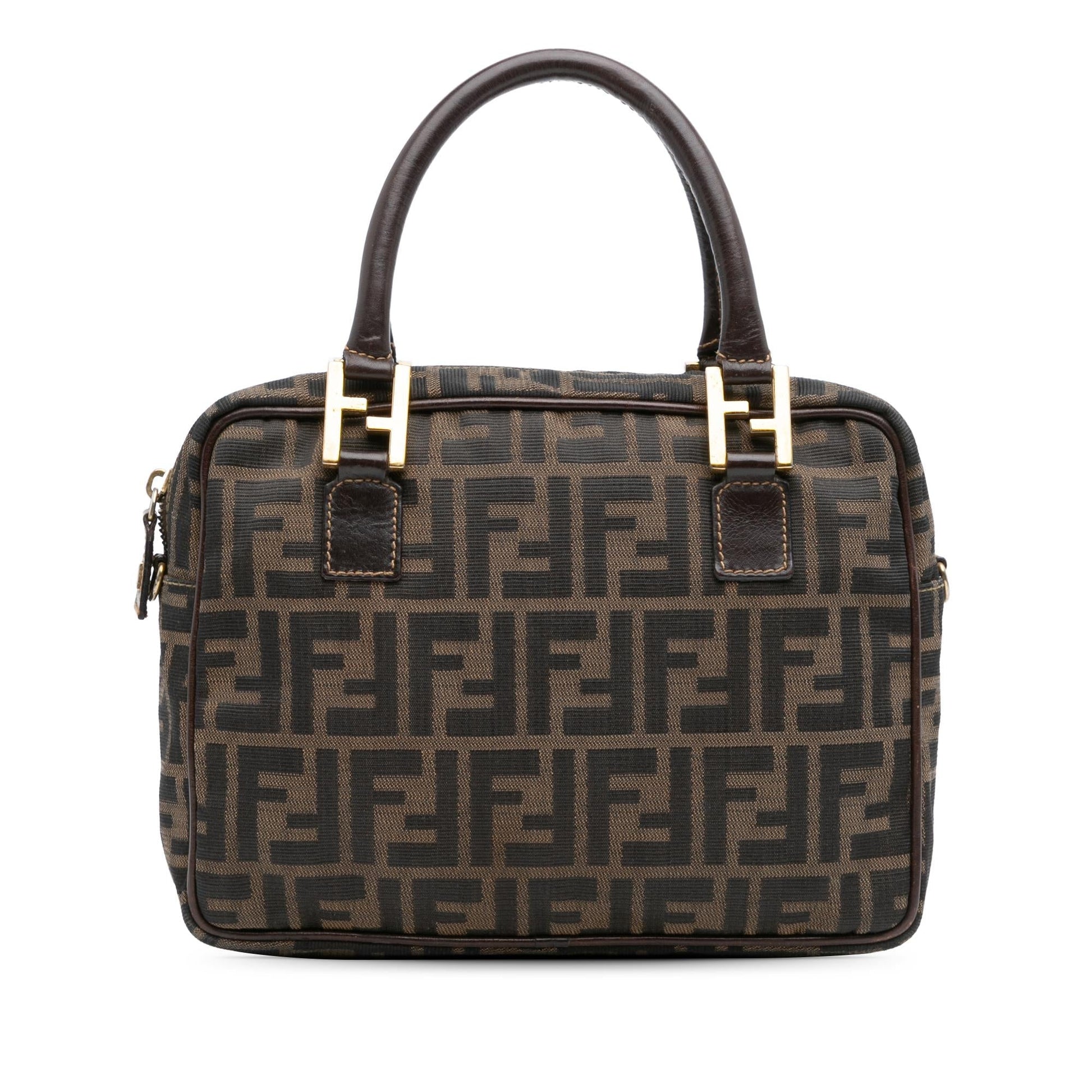Fendi Zucca Satchel Canvas Satchel Bag