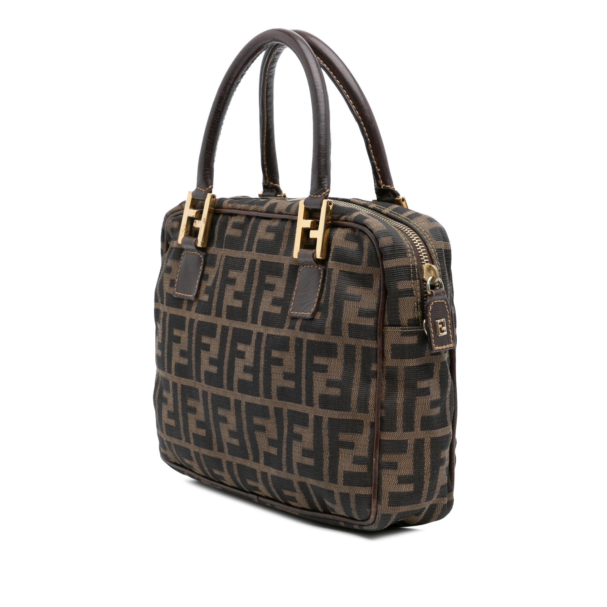 Fendi Zucca Satchel Canvas Satchel Bag