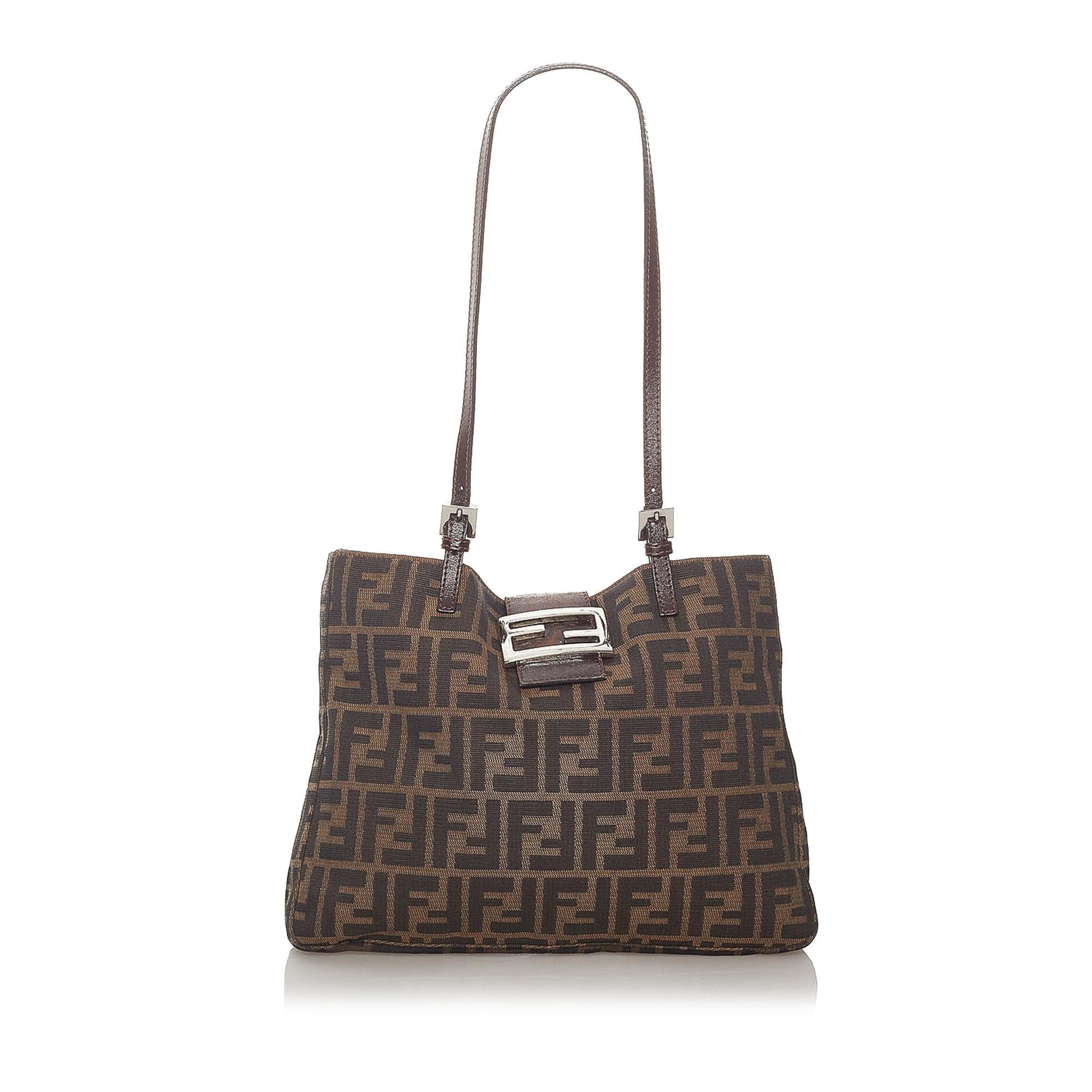 Fendi Zucca Shoulder Bag Shg Canvas Bag Shg 28055