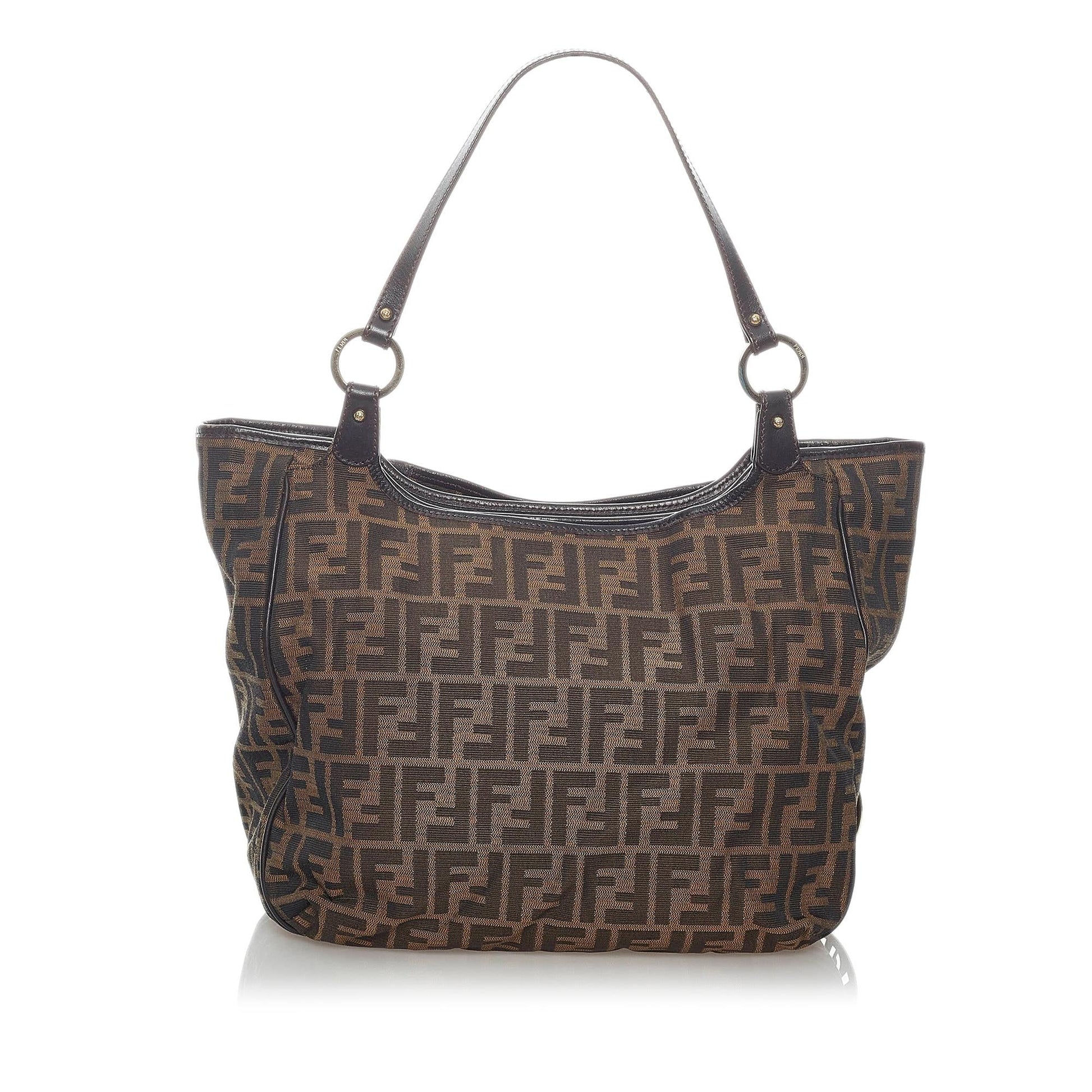 Fendi Zucca Shoulder Bag Shg Canvas Bag Shg 30750