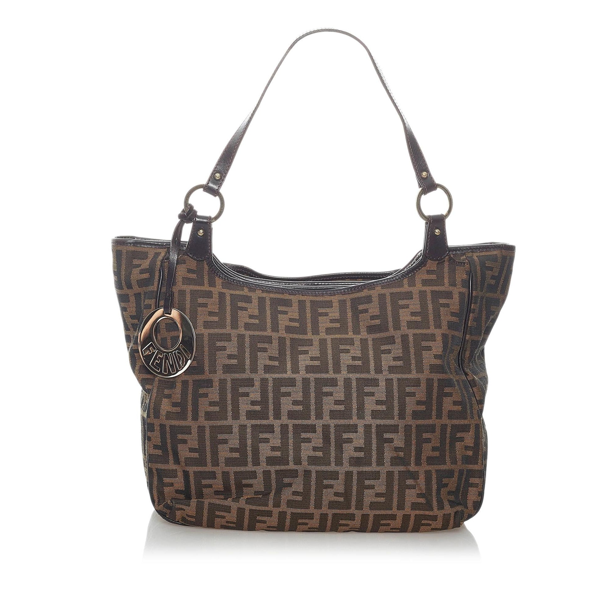 Fendi Zucca Shoulder Bag Shg Canvas Bag Shg 30750