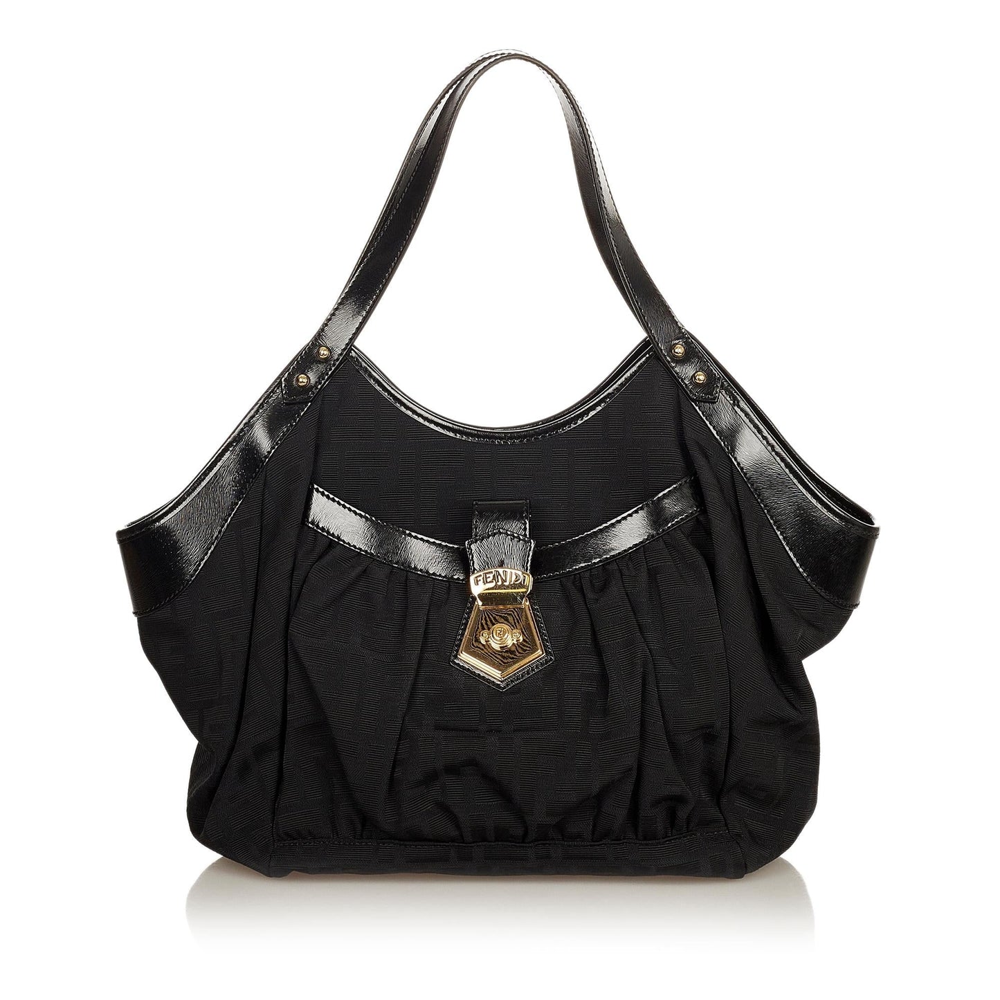 Fendi Zucca Shoulder Bag Shg Canvas