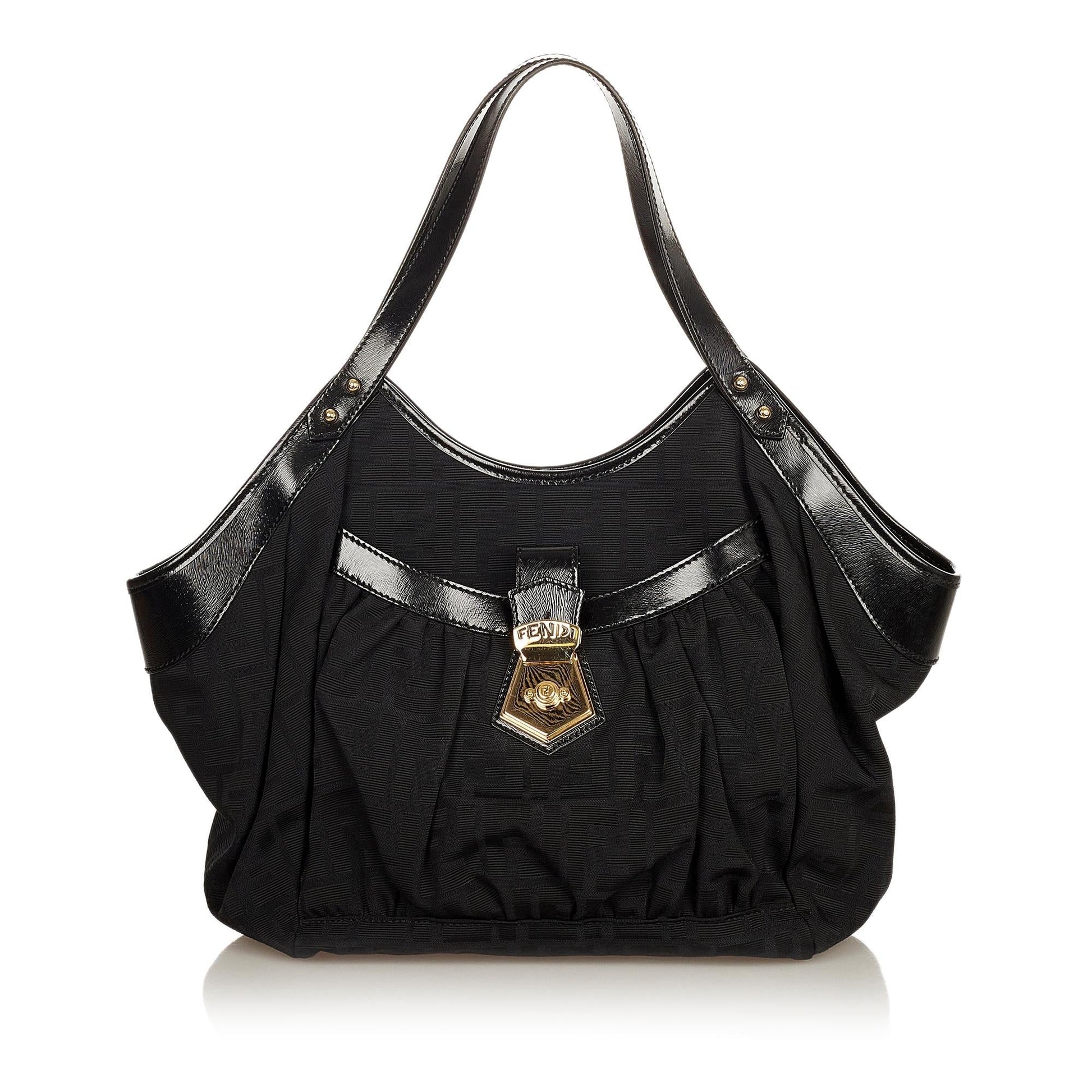 Fendi Zucca Shoulder Bag Shg Canvas