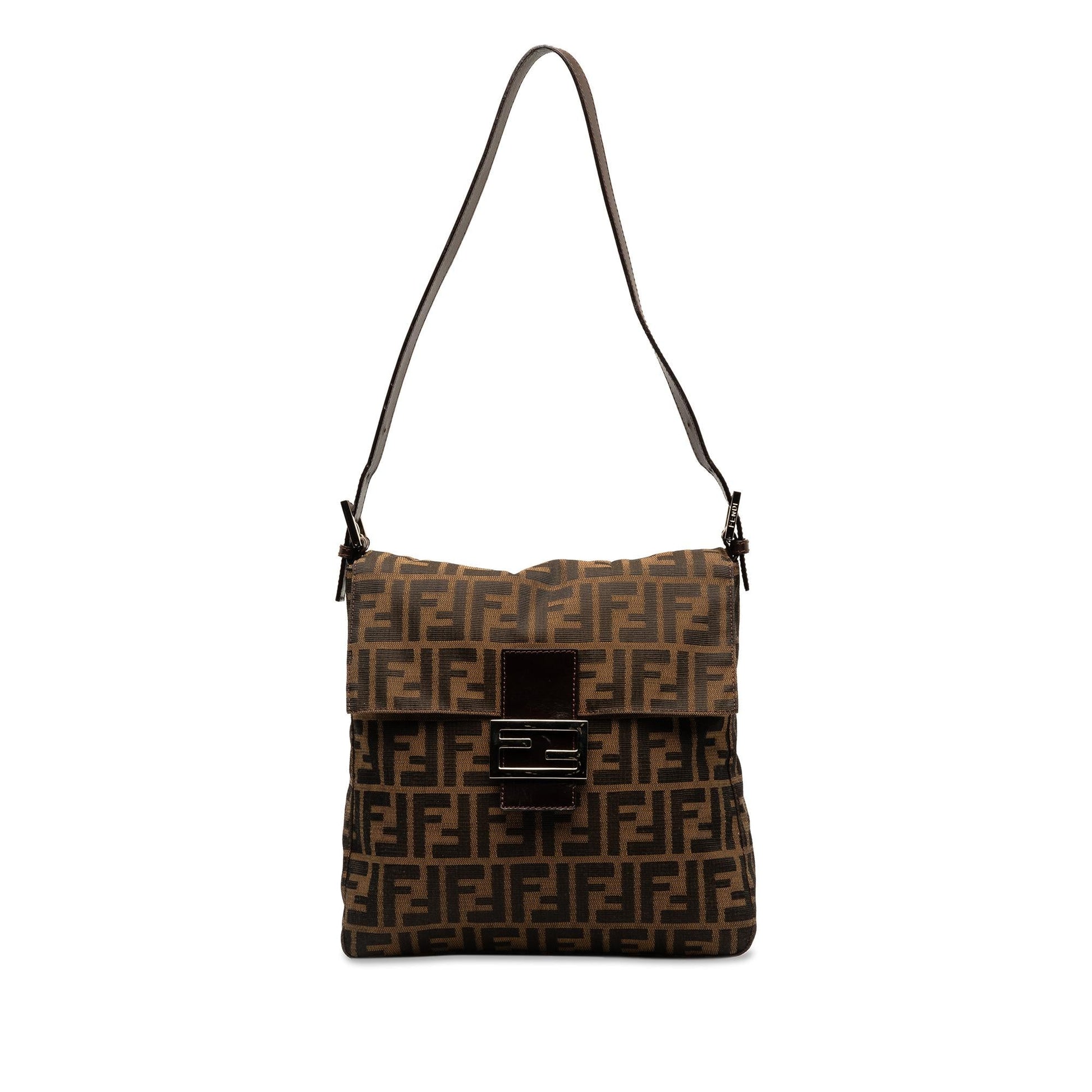 Fendi Zucca Shoulder Bag Canvas
