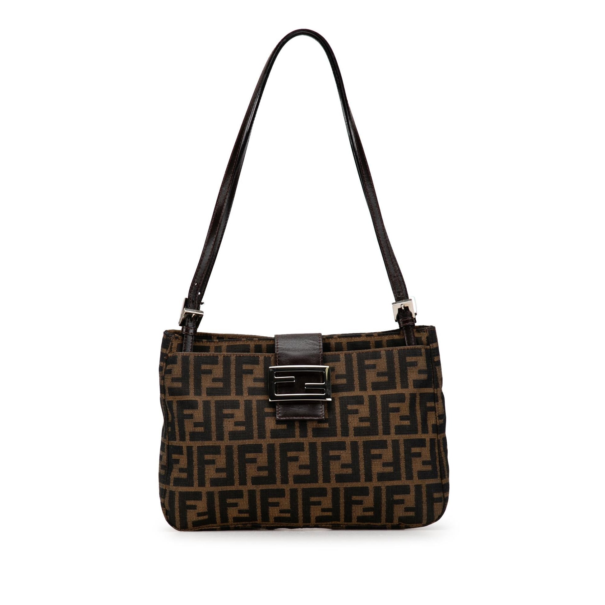 Fendi Zucca Shoulder Bag Shg Sirqbs Canvas