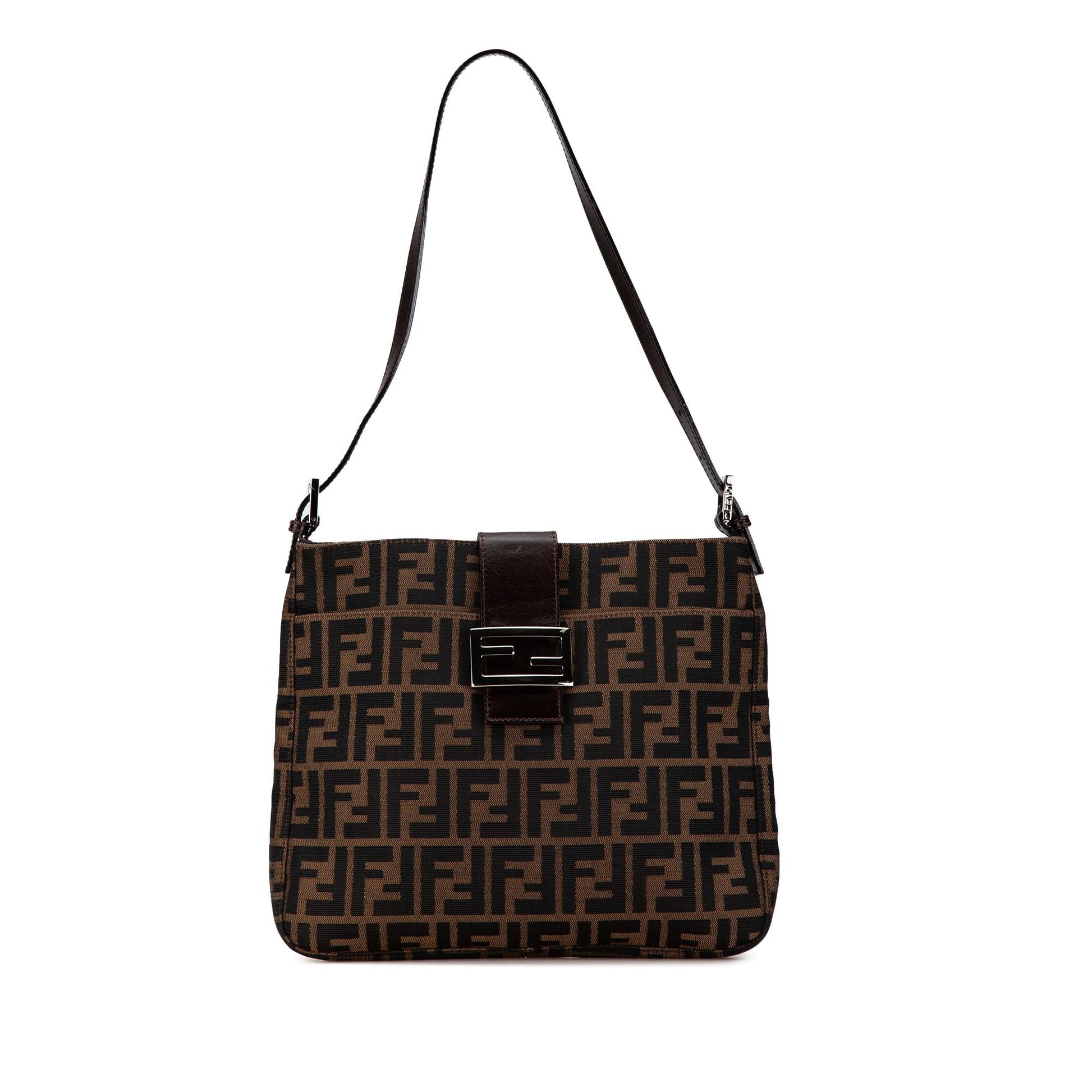 Fendi Zucca Shoulder Bag Shg Brahlw Canvas