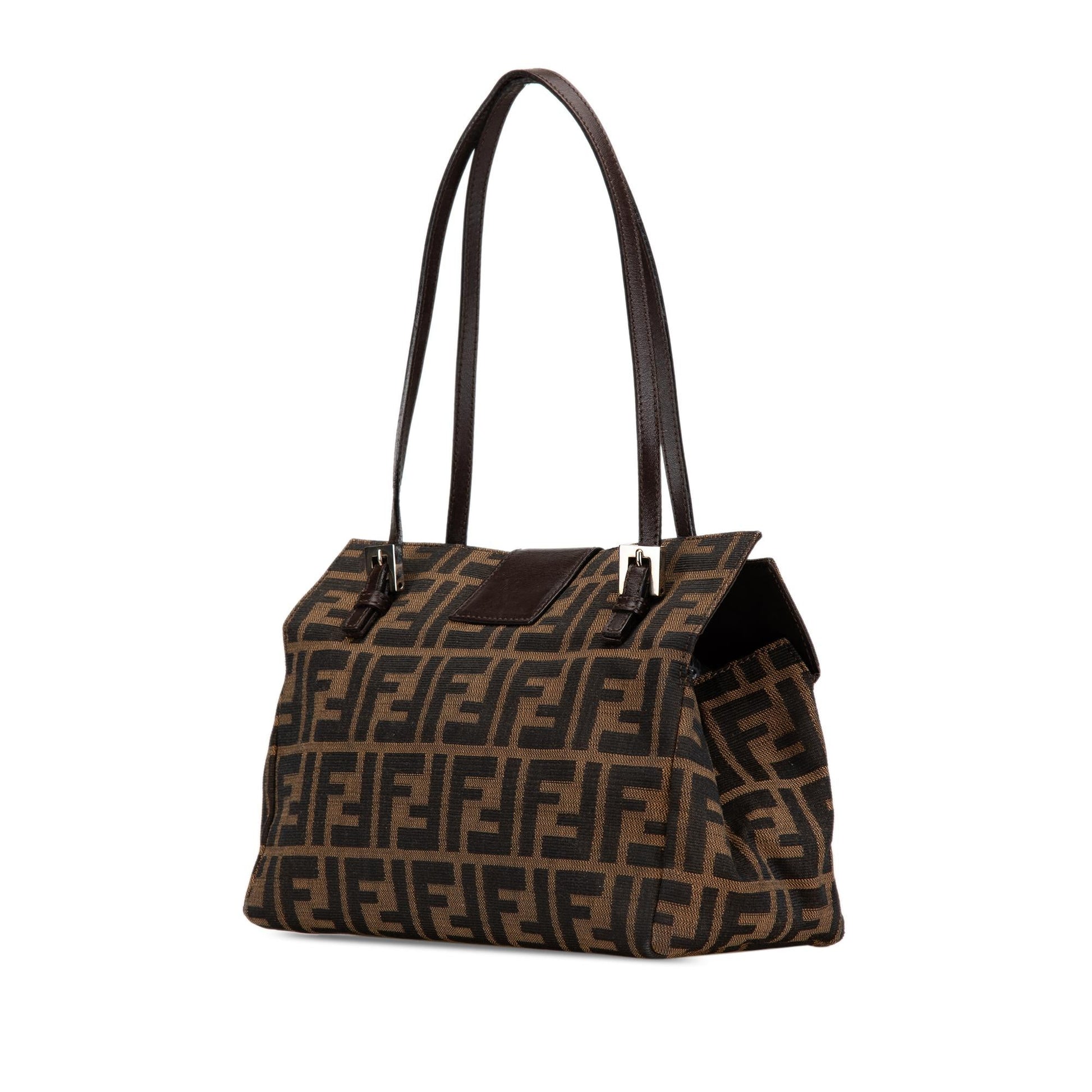 Fendi Zucca Shoulder Bag Shg Go7Jds Canvas