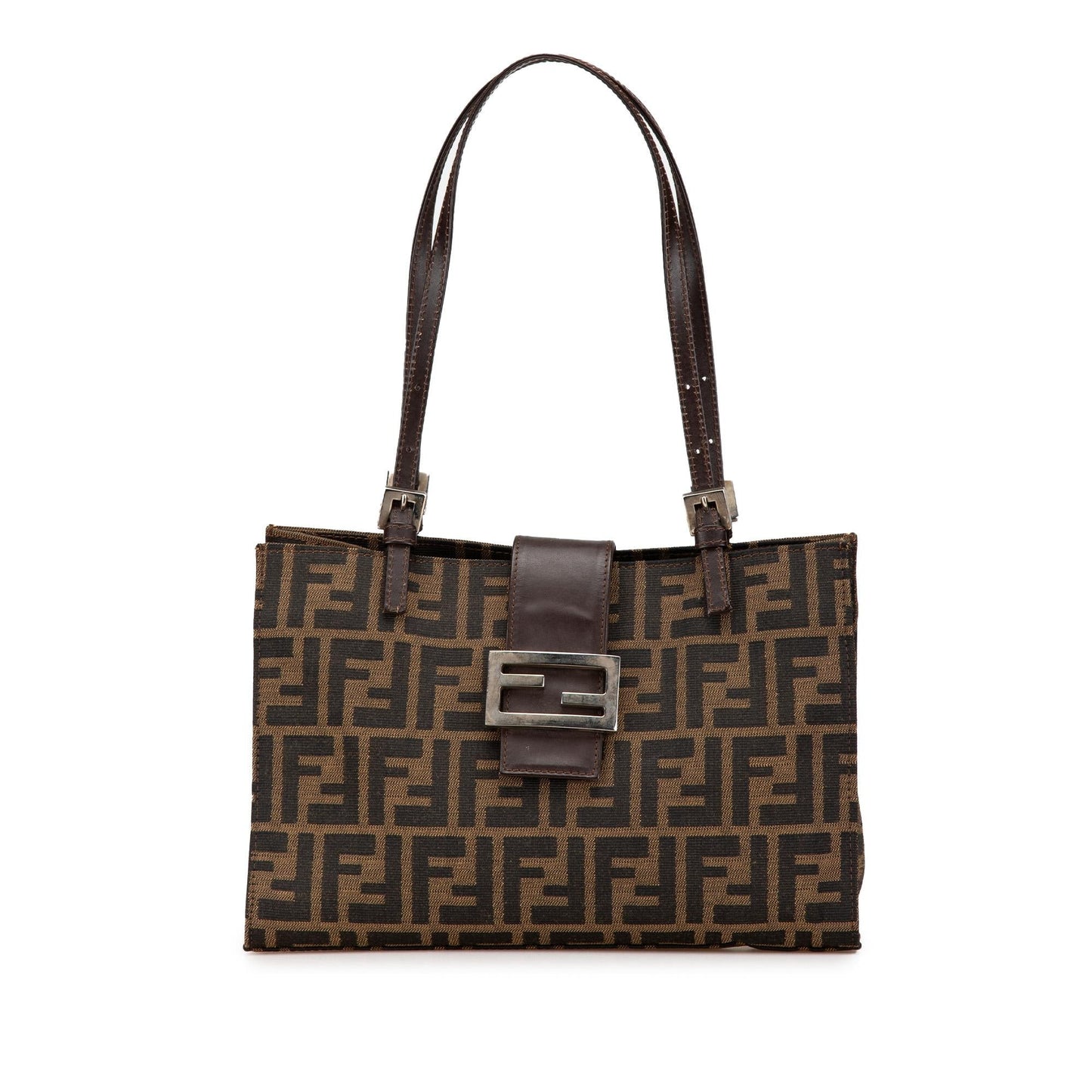 Fendi Zucca Shoulder Bag Canvas Shoulder Bag 3